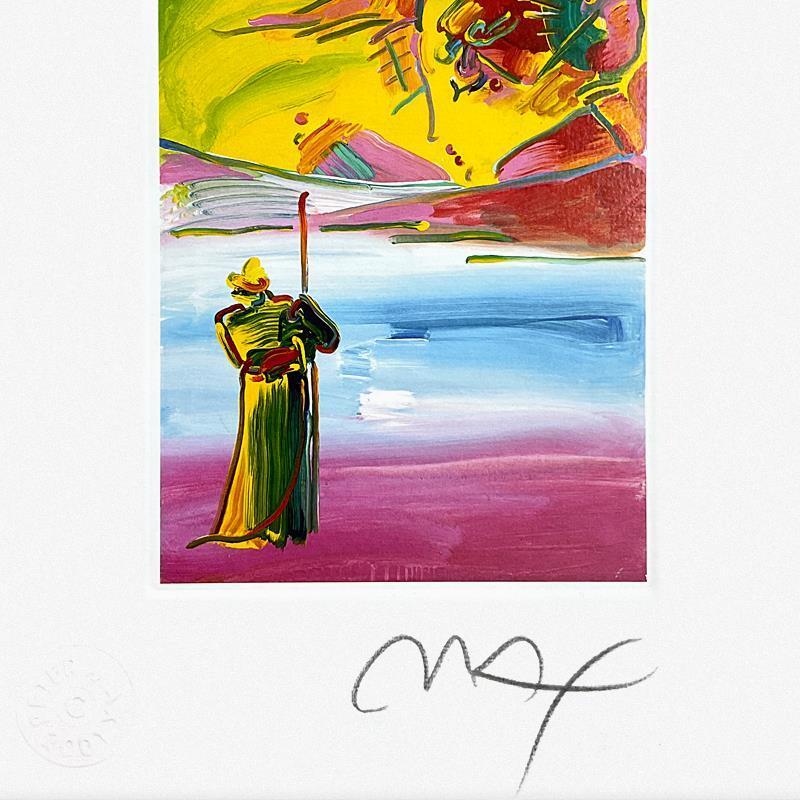 "Sage and Profile" LE 16x15 Custom Framed Lithograph by Peter Max (PA) at PristineAuction.com "Sage and Profile" LE 16x15 Custom Framed Lithograph by Peter Max (PA) at PristineAuction.com