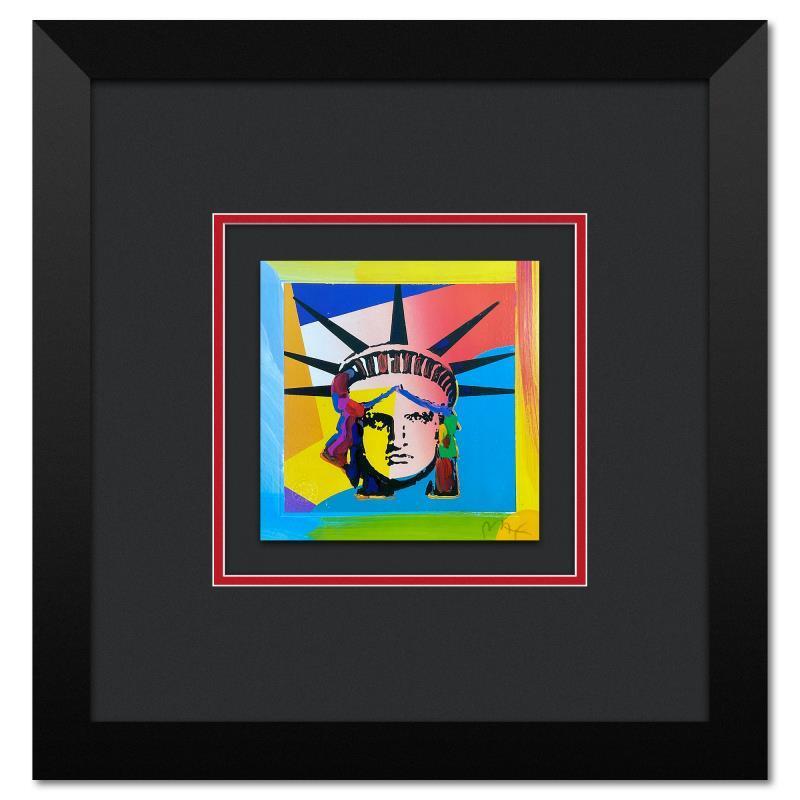 "Liberty Head XV" LE 17x17 Custom Framed Lithograph by Peter Max (PA) at PristineAuction.com "Liberty Head XV" LE 17x17 Custom Framed Lithograph by Peter Max (PA) at PristineAuction.com
