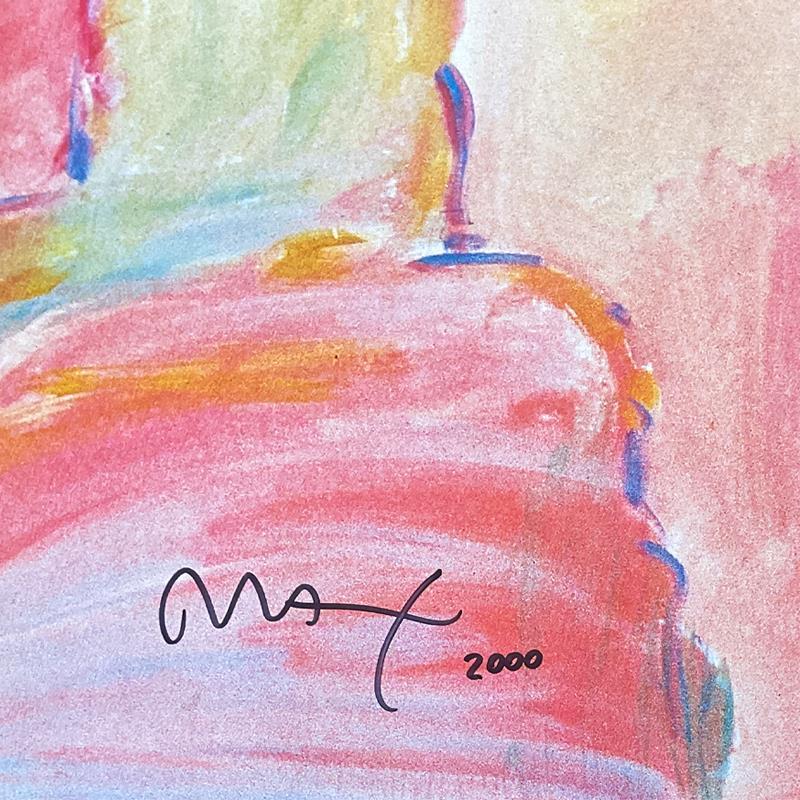 "Statue of Liberty III" 36x20 Custom Framed Offset Lithograph by Peter Max (PA) at PristineAuction.com "Statue of Liberty III" 36x20 Custom Framed Offset Lithograph by Peter Max (PA) at PristineAuction.com