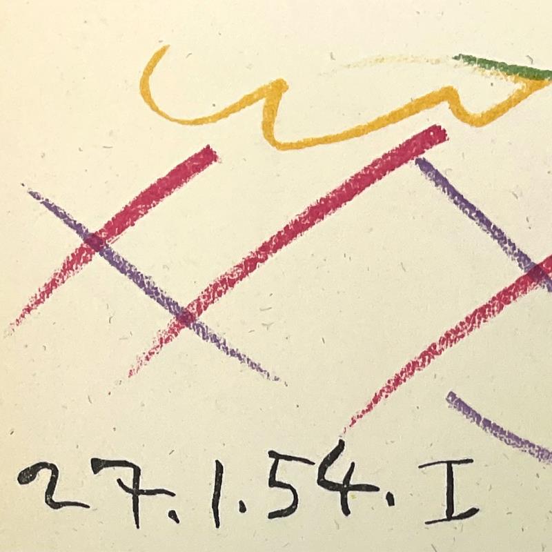 "La Comedie Humaine 27.1.54-I" 18x21 Custom Framed Lithograph by Pablo Picasso at PristineAuction.com "La Comedie Humaine 27.1.54-I" 18x21 Custom Framed Lithograph by Pablo Picasso at PristineAuction.com