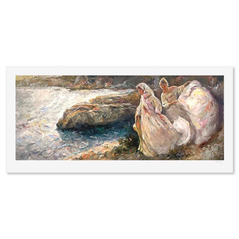 "Bajando Hacia El Mar" LE 22x50 Printer's Proof Serigraph by Royo (PA) at PristineAuction.com "Bajando Hacia El Mar" LE 22x50 Printer's Proof Serigraph by Royo (PA) at PristineAuction.com