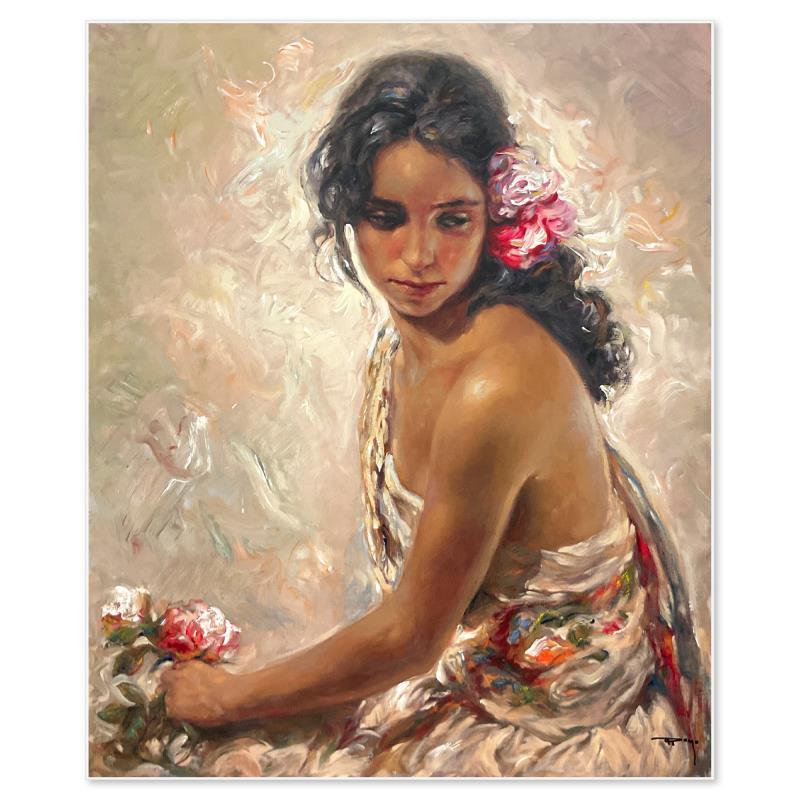 "Andaluza" LE 29x24 Printer's Proof Serigraph on Clay Board by Royo (PA) at PristineAuction.com "Andaluza" LE 29x24 Printer's Proof Serigraph on Clay Board by Royo (PA) at PristineAuction.com
