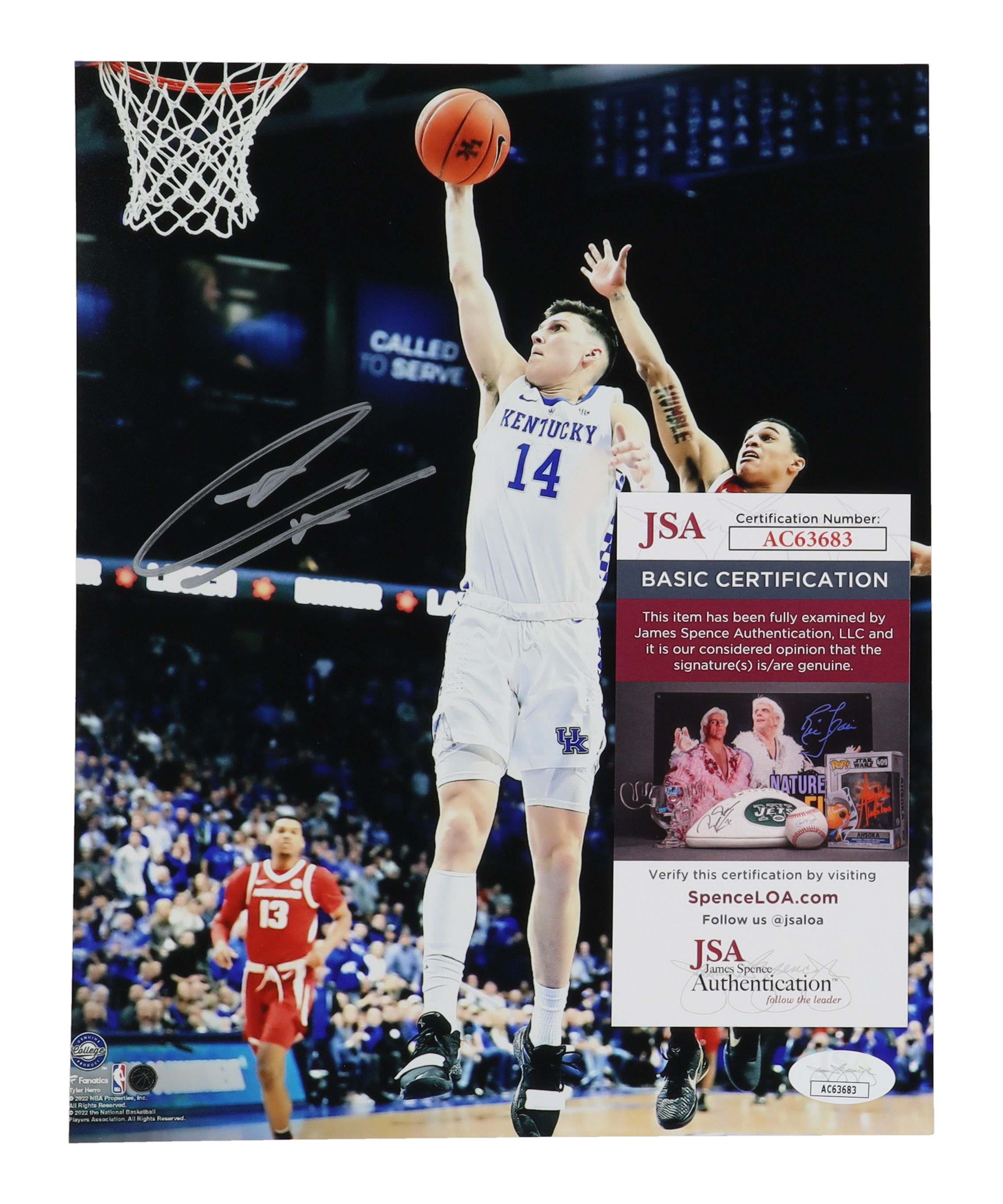 Tyler Herro Signed Wildcats 8x10 Photo (JSA) at PristineAuction.com Tyler Herro Signed Wildcats 8x10 Photo (JSA) at PristineAuction.com