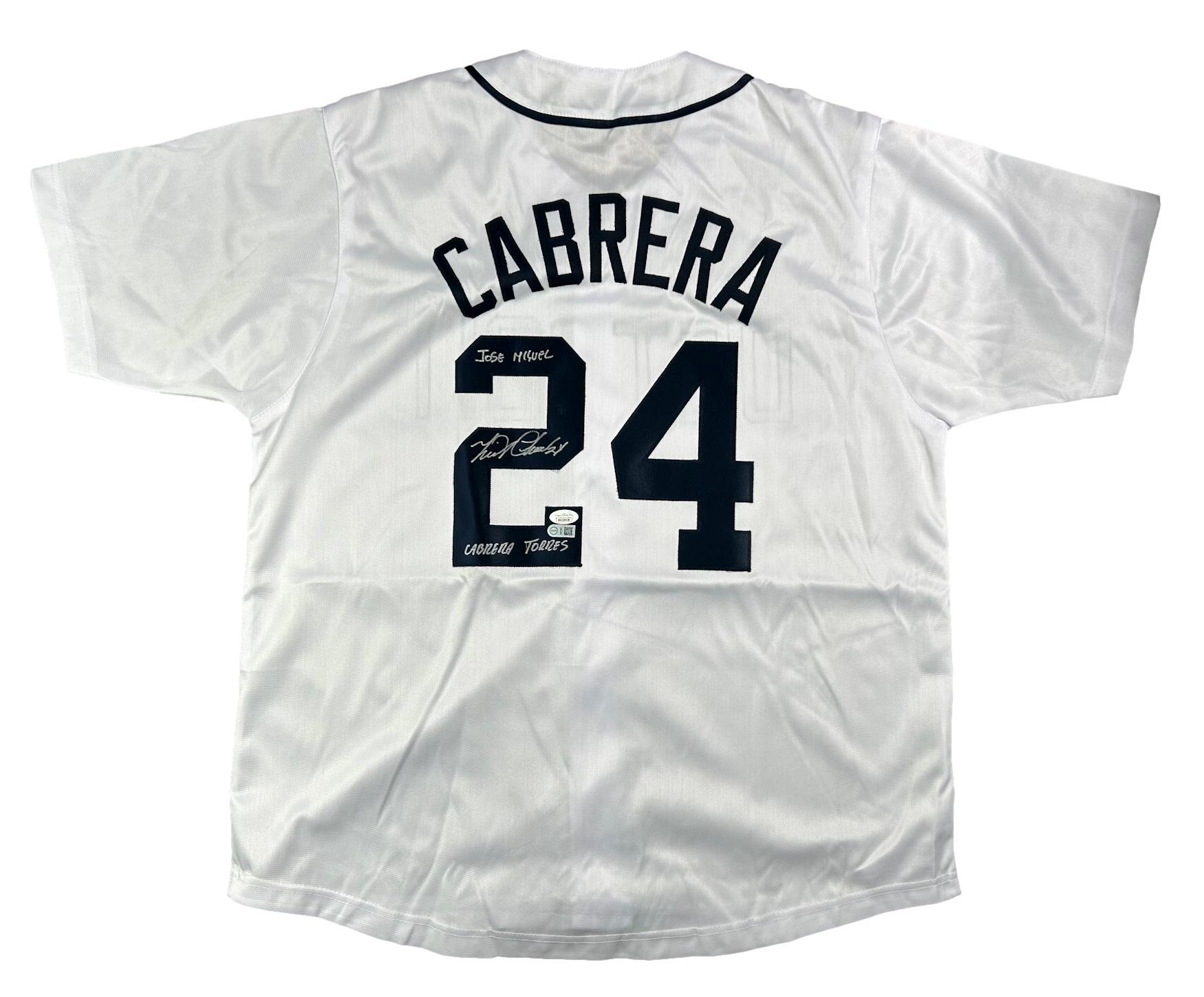 Miguel Cabrera Signed Jersey Insribed "Jose Miguel Cabrera Torres" (JSA & USA SM) at PristineAuction.com Miguel Cabrera Signed Jersey Insribed "Jose Miguel Cabrera Torres" (JSA & USA SM) at PristineAuction.com