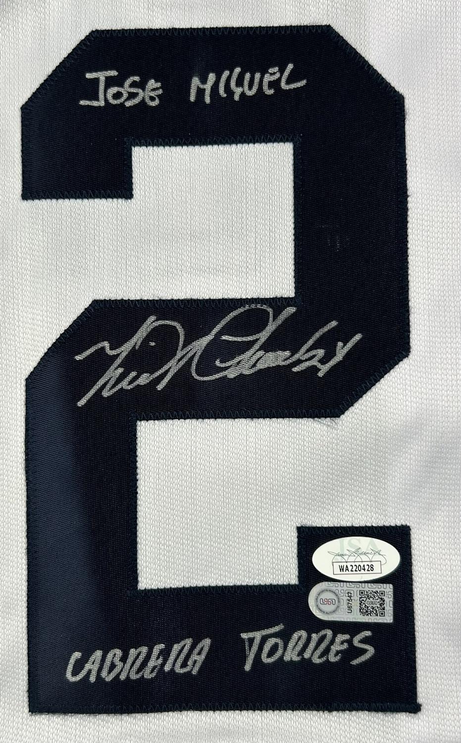 Miguel Cabrera Signed Jersey Insribed "Jose Miguel Cabrera Torres" (JSA & USA SM) at PristineAuction.com Miguel Cabrera Signed Jersey Insribed "Jose Miguel Cabrera Torres" (JSA & USA SM) at PristineAuction.com