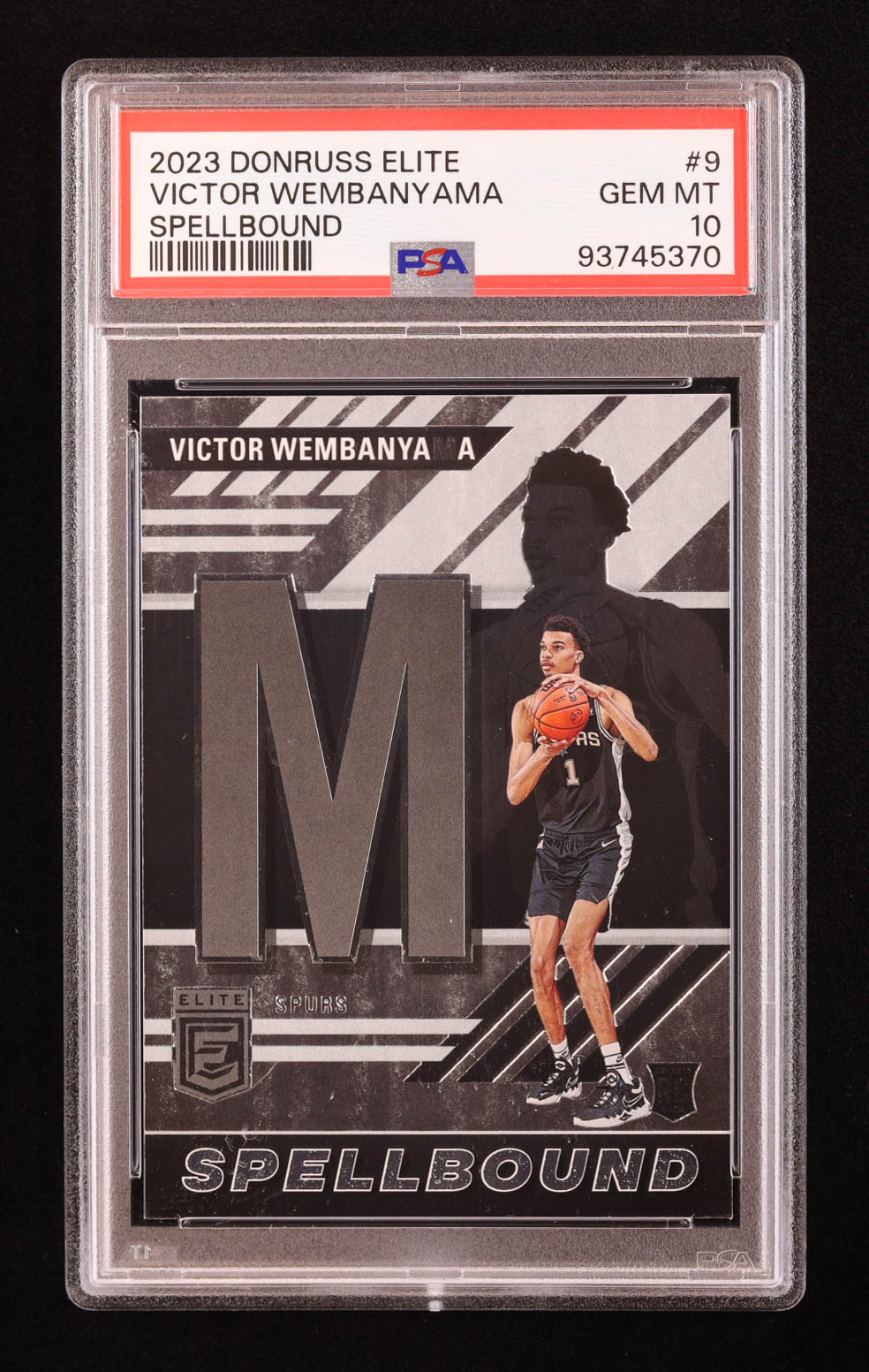 Victor Wembanyama 2023-24 Elite Spellbound #9 RC (PSA 10) at PristineAuction.com Victor Wembanyama 2023-24 Elite Spellbound #9 RC (PSA 10) at PristineAuction.com