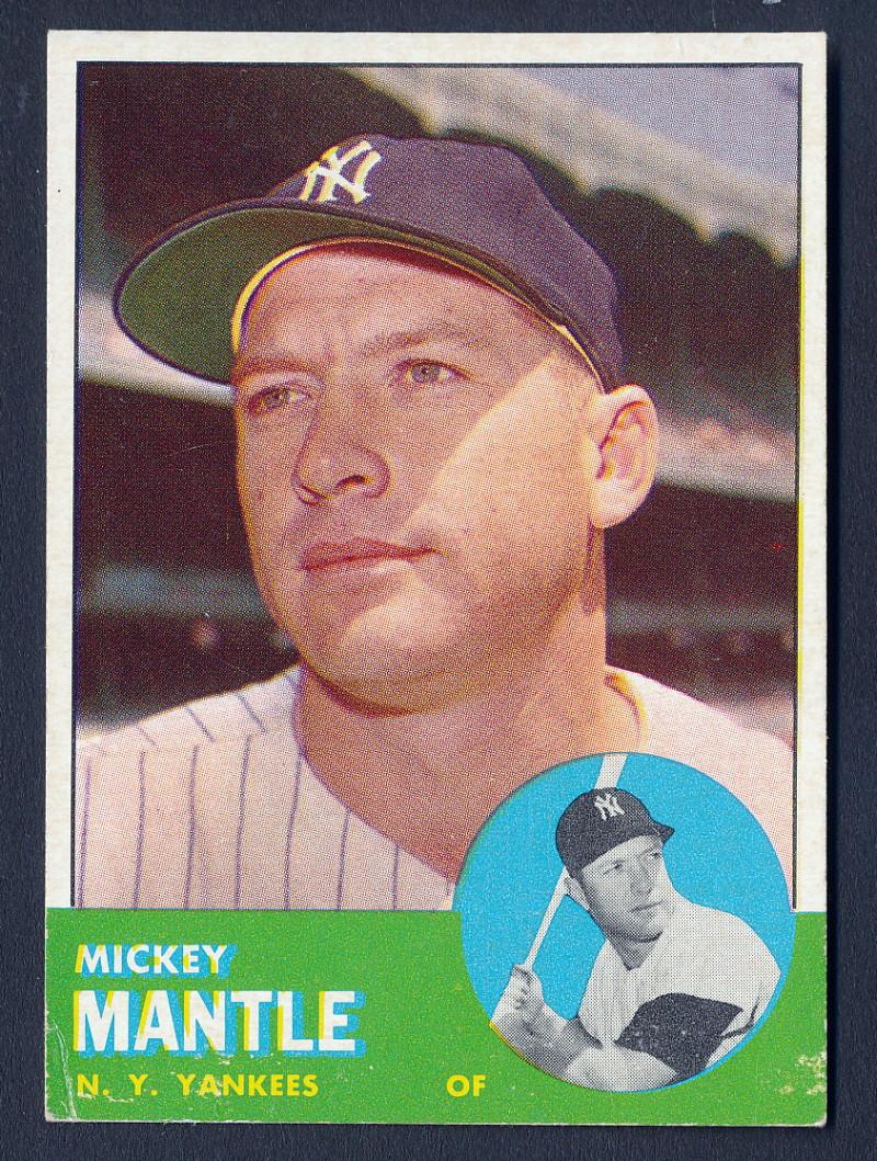 Mickey Mantle 1963 Topps #200 at PristineAuction.com Mickey Mantle 1963 Topps #200 at PristineAuction.com