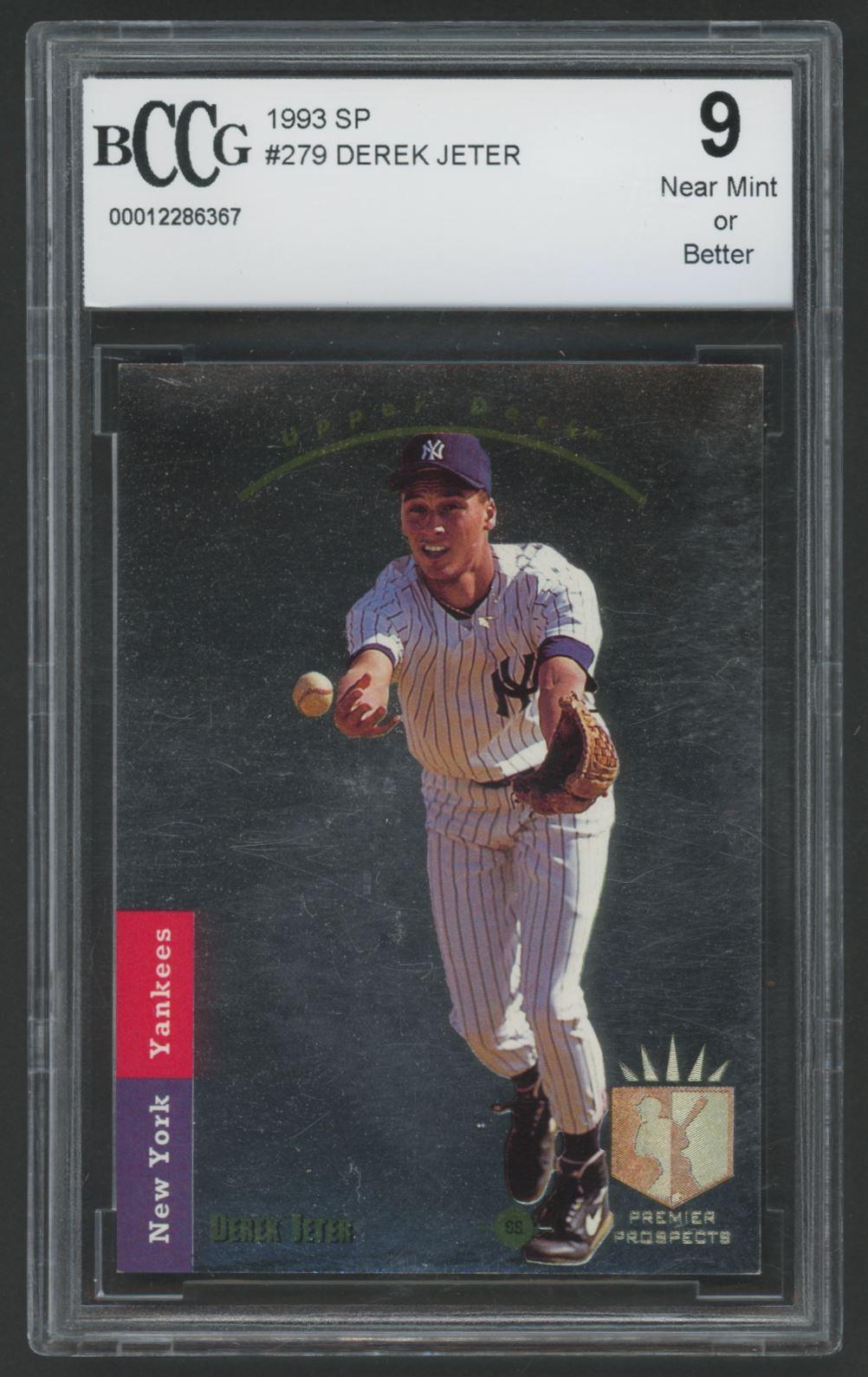 Derek Jeter 1993 SP #279 RC (BCCG 9) at PristineAuction.com Derek Jeter 1993 SP #279 RC (BCCG 9) at PristineAuction.com