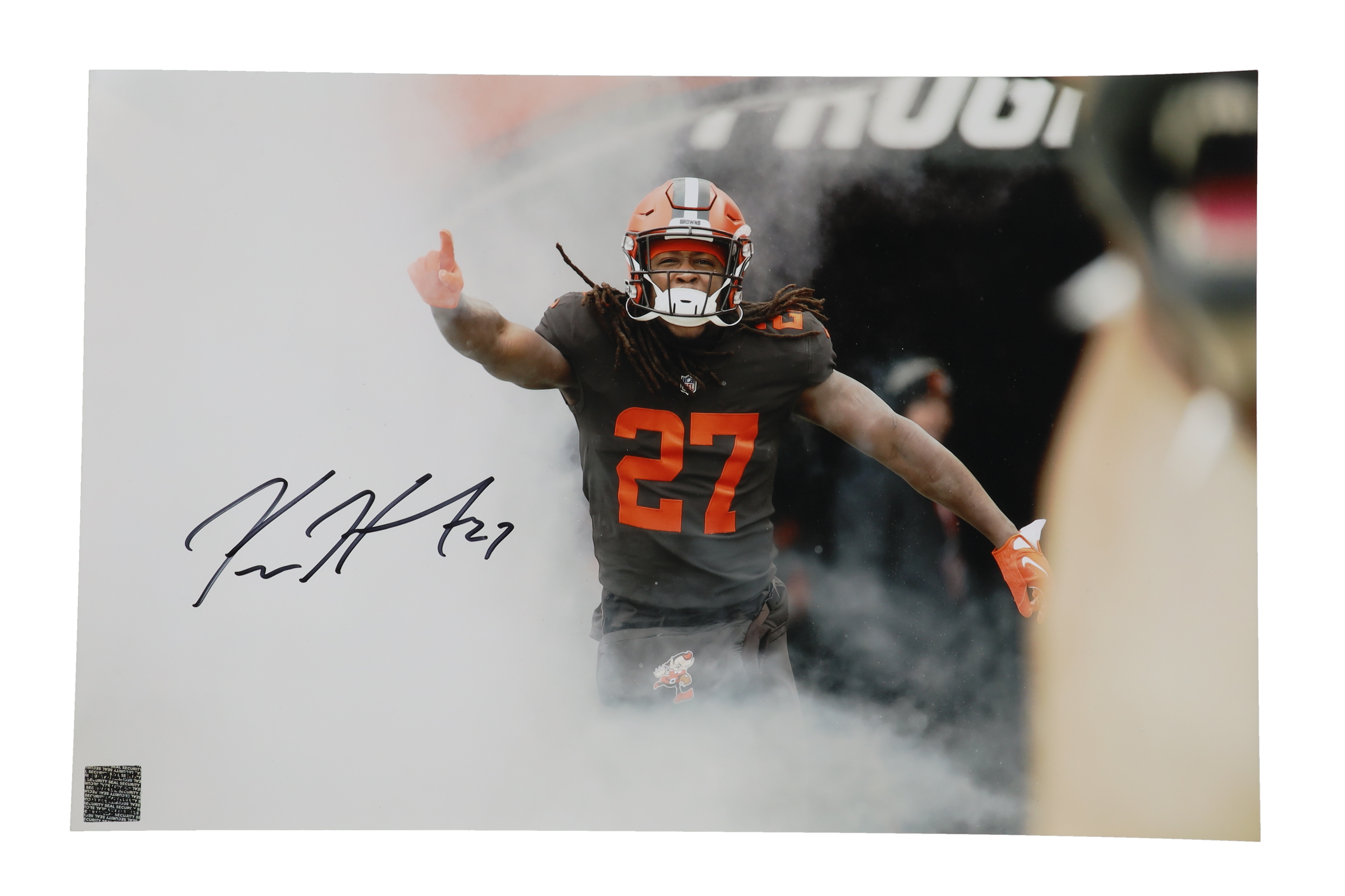 Kareem Hunt Signed Browns 11x17 Photo (Playball Ink) at PristineAuction.com Kareem Hunt Signed Browns 11x17 Photo (Playball Ink) at PristineAuction.com