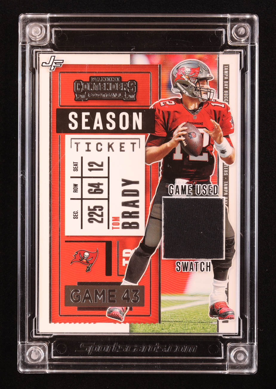 Tom Brady 2024 Jersey Fusion Game Used Swatch #TB1120 at PristineAuction.com Tom Brady 2024 Jersey Fusion Game Used Swatch #TB1120 at PristineAuction.com