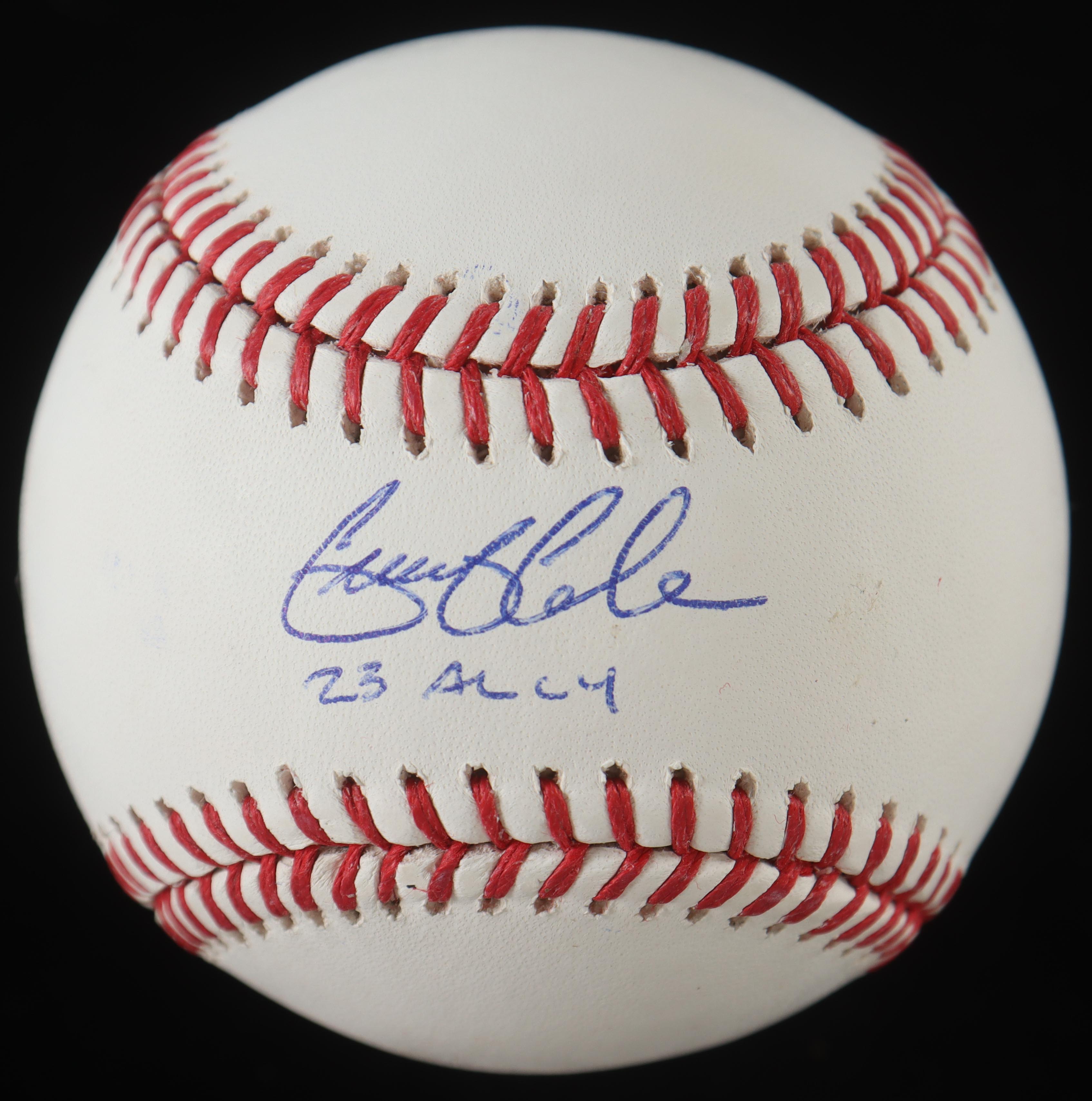 Gerrit Cole Signed OML Baseball Inscribed "23 AL CY" (MLB & Fanatics) at PristineAuction.com Gerrit Cole Signed OML Baseball Inscribed "23 AL CY" (MLB & Fanatics) at PristineAuction.com