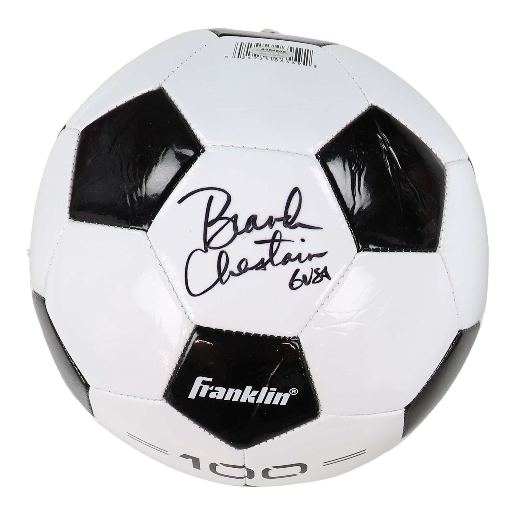 Brandi Chastain Signed Franklin Soccer Ball Inscribed "6 USA" (Schwartz) at PristineAuction.com Brandi Chastain Signed Franklin Soccer Ball Inscribed "6 USA" (Schwartz) at PristineAuction.com