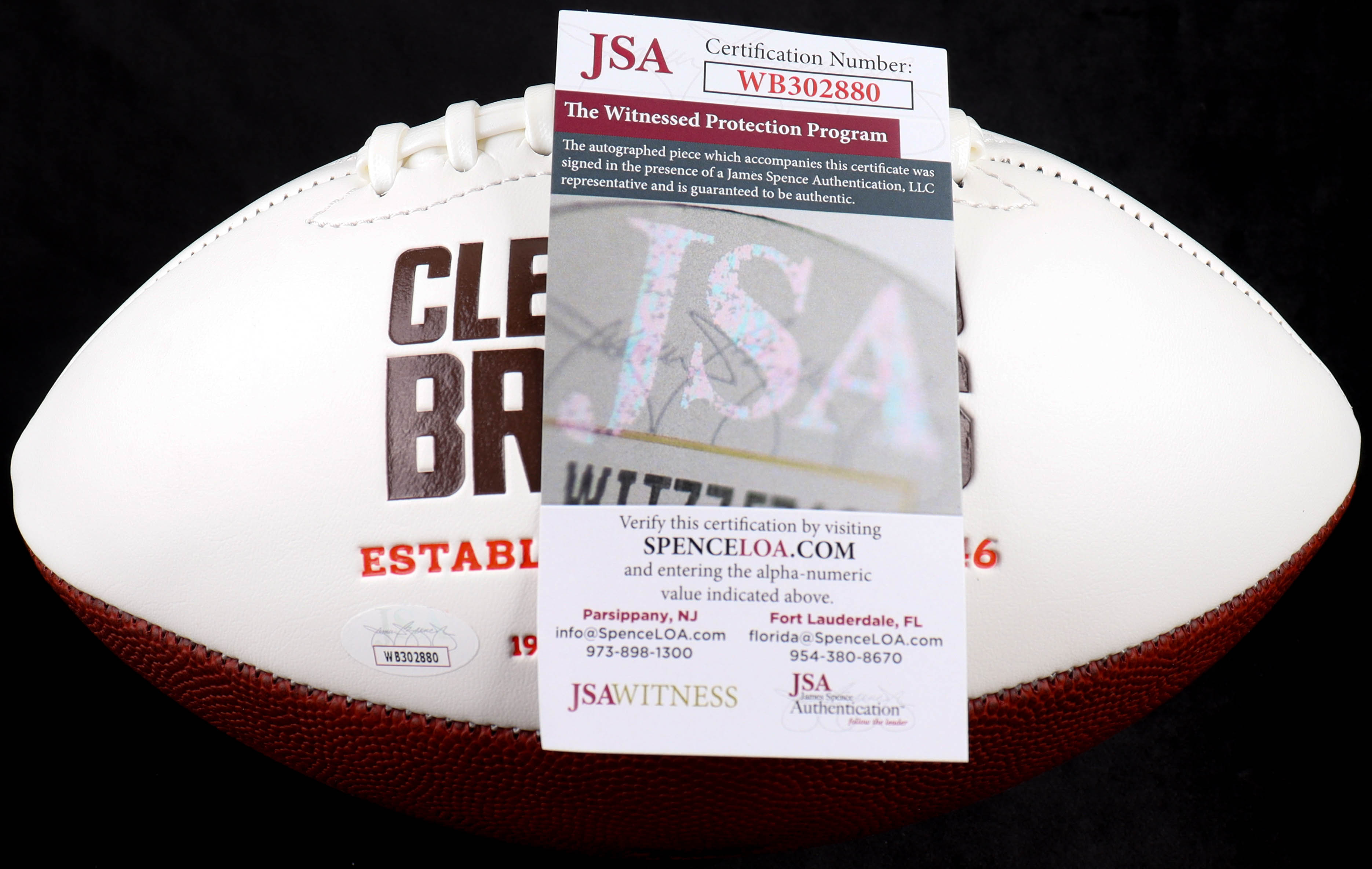 Jerome Ford Signed Browns Logo Football (JSA) at PristineAuction.com Jerome Ford Signed Browns Logo Football (JSA) at PristineAuction.com