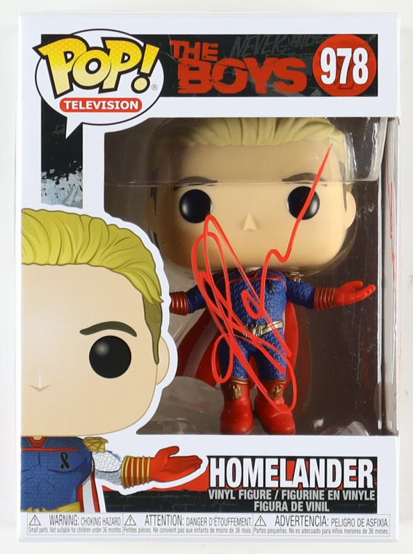 Antony Starr Signed "The Boys" #978 Homelander Funko Pop! Vinyl Figure Inscribed "Homelander" (JSA) at PristineAuction.com Antony Starr Signed "The Boys" #978 Homelander Funko Pop! Vinyl Figure Inscribed "Homelander" (JSA) at PristineAuction.com