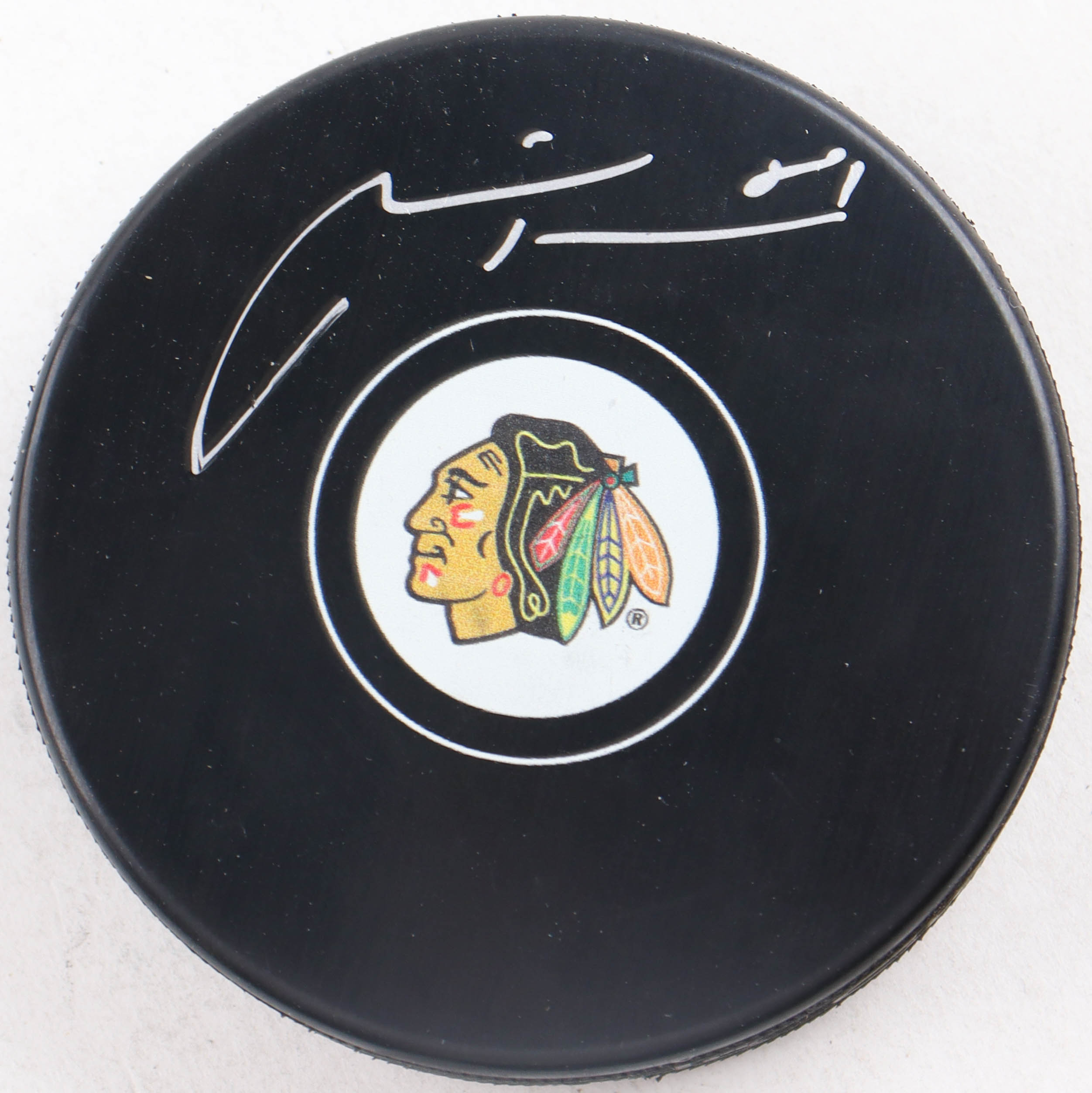 Marian Hossa Signed Blackhawks Logo Hockey Puck (Schwartz) at PristineAuction.com Marian Hossa Signed Blackhawks Logo Hockey Puck (Schwartz) at PristineAuction.com