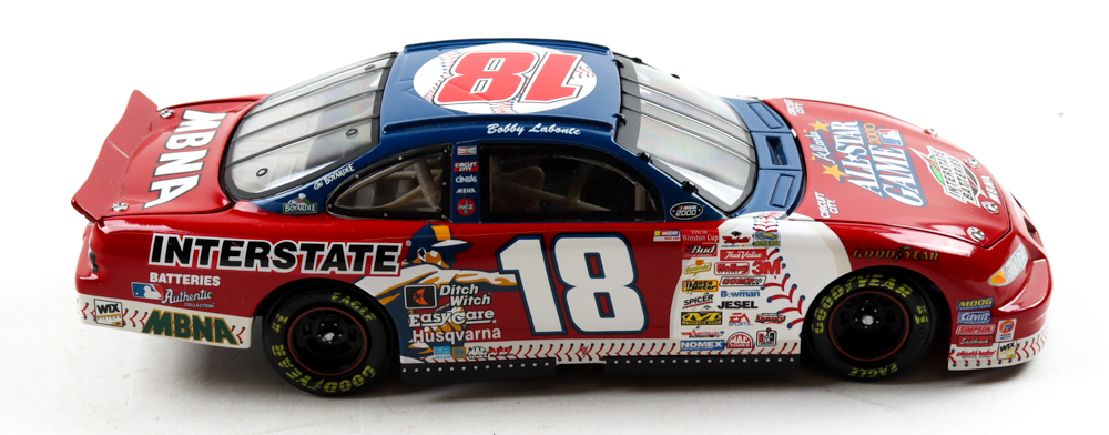 Bobby Labonte LE #18 Interstate Batteries / MLB All-Star Game 2000 Grand Prix 1:24 Die-Cast Car at PristineAuction.com Bobby Labonte LE #18 Interstate Batteries / MLB All-Star Game 2000 Grand Prix 1:24 Die-Cast Car at PristineAuction.com