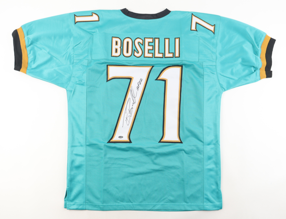 Tony Boselli Signed Jersey Inscribed "HOF 22" (Schwartz) at PristineAuction.com Tony Boselli Signed Jersey Inscribed "HOF 22" (Schwartz) at PristineAuction.com