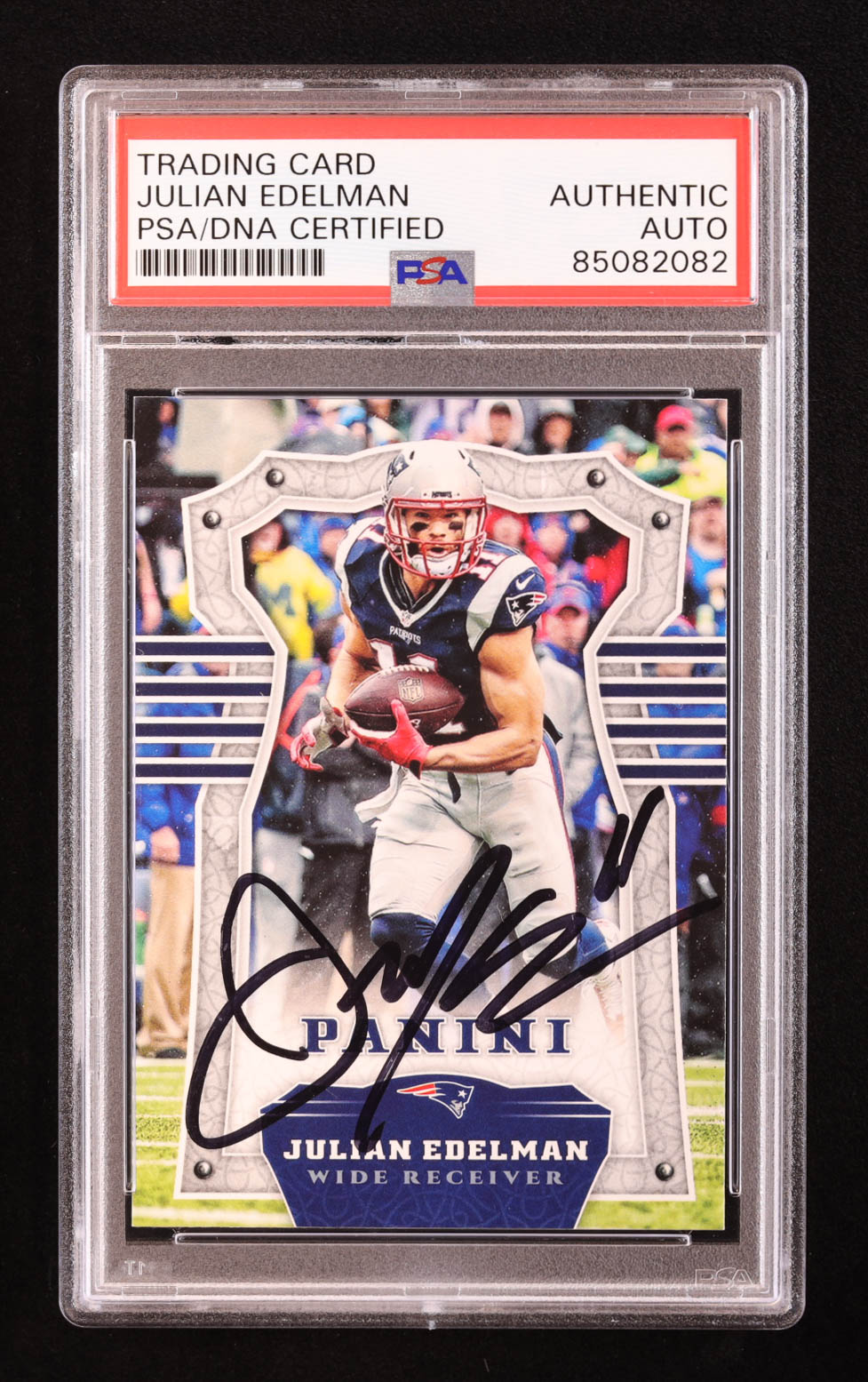 Julian Edelman Signed 2017 Panini #68 (PSA) at PristineAuction.com Julian Edelman Signed 2017 Panini #68 (PSA) at PristineAuction.com