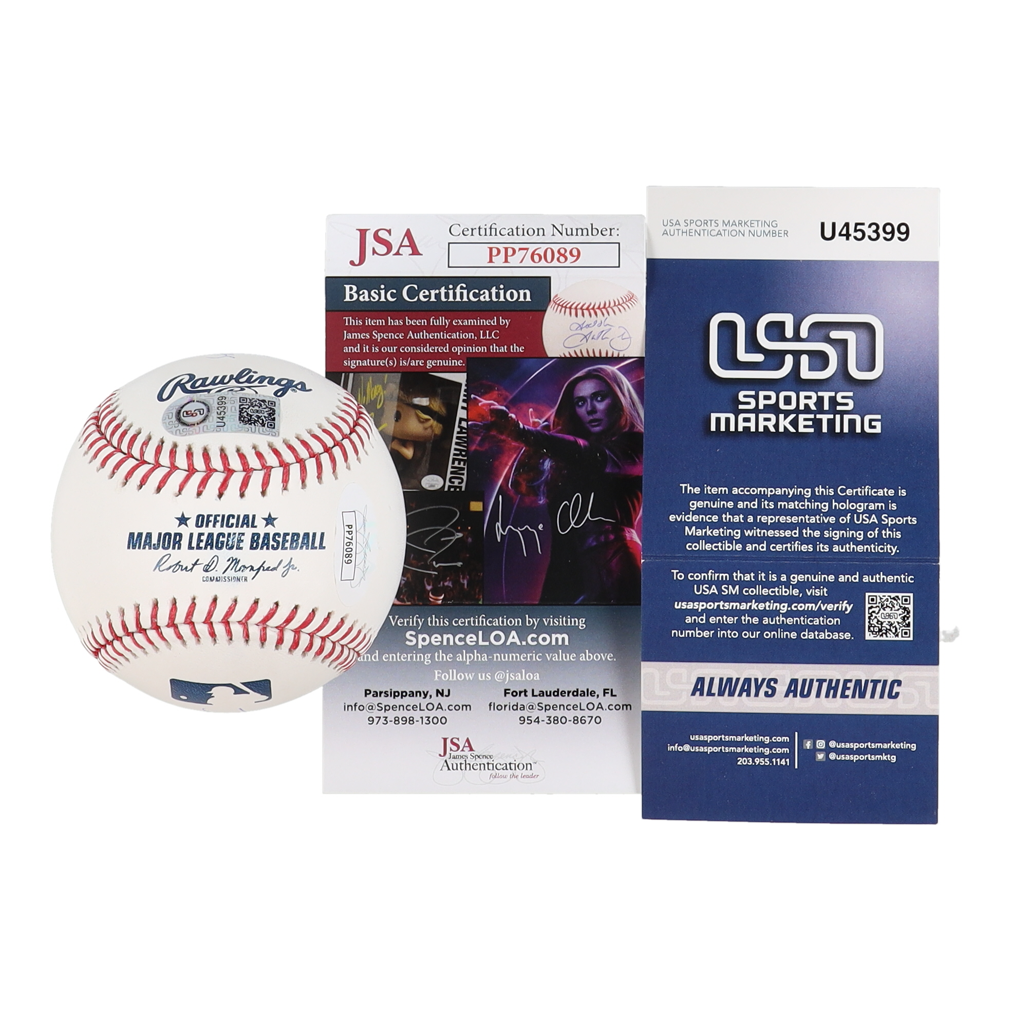 Julio Rodriguez Signed OML Baseball with Rare Full Name Signature (JSA & USA SM) at PristineAuction.com Julio Rodriguez Signed OML Baseball with Rare Full Name Signature (JSA & USA SM) at PristineAuction.com