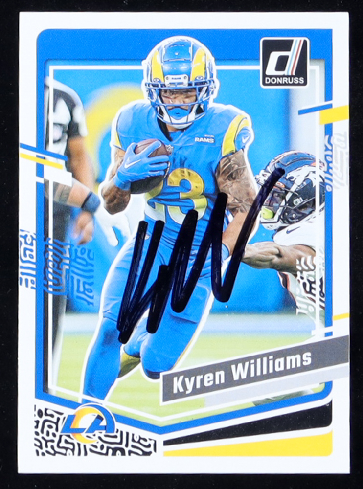 Kyren Williams Signed 2023 Donruss #167 (JSA) at PristineAuction.com Kyren Williams Signed 2023 Donruss #167 (JSA) at PristineAuction.com