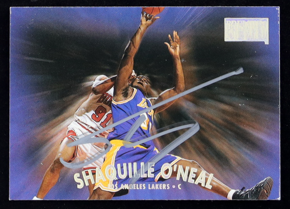 Shaquille O'Neal Signed 1997-98 SkyBox Premium #116 (JSA) at PristineAuction.com Shaquille O'Neal Signed 1997-98 SkyBox Premium #116 (JSA) at PristineAuction.com