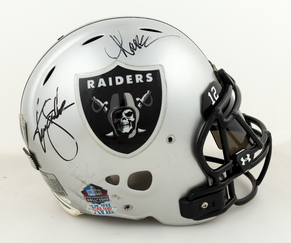 Ken Stabler & Marcus Allen Signed Full-Size Authentic On-Field Helmet with Visor (JSA) at PristineAuction.com Ken Stabler & Marcus Allen Signed Full-Size Authentic On-Field Helmet with Visor (JSA) at PristineAuction.com