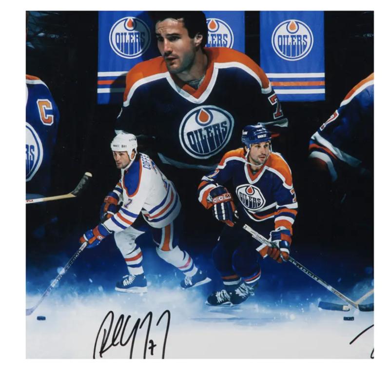 Wayne Gretzky, Paul Coffey & Jari Kurri Signed LE "Oilers Greats" 18x36 Photo (UDA) at PristineAuction.com Wayne Gretzky, Paul Coffey & Jari Kurri Signed LE "Oilers Greats" 18x36 Photo (UDA) at PristineAuction.com