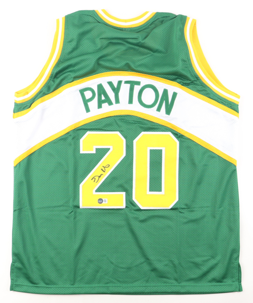 Gary Payton Signed Jersey (Beckett) at PristineAuction.com Gary Payton Signed Jersey (Beckett) at PristineAuction.com