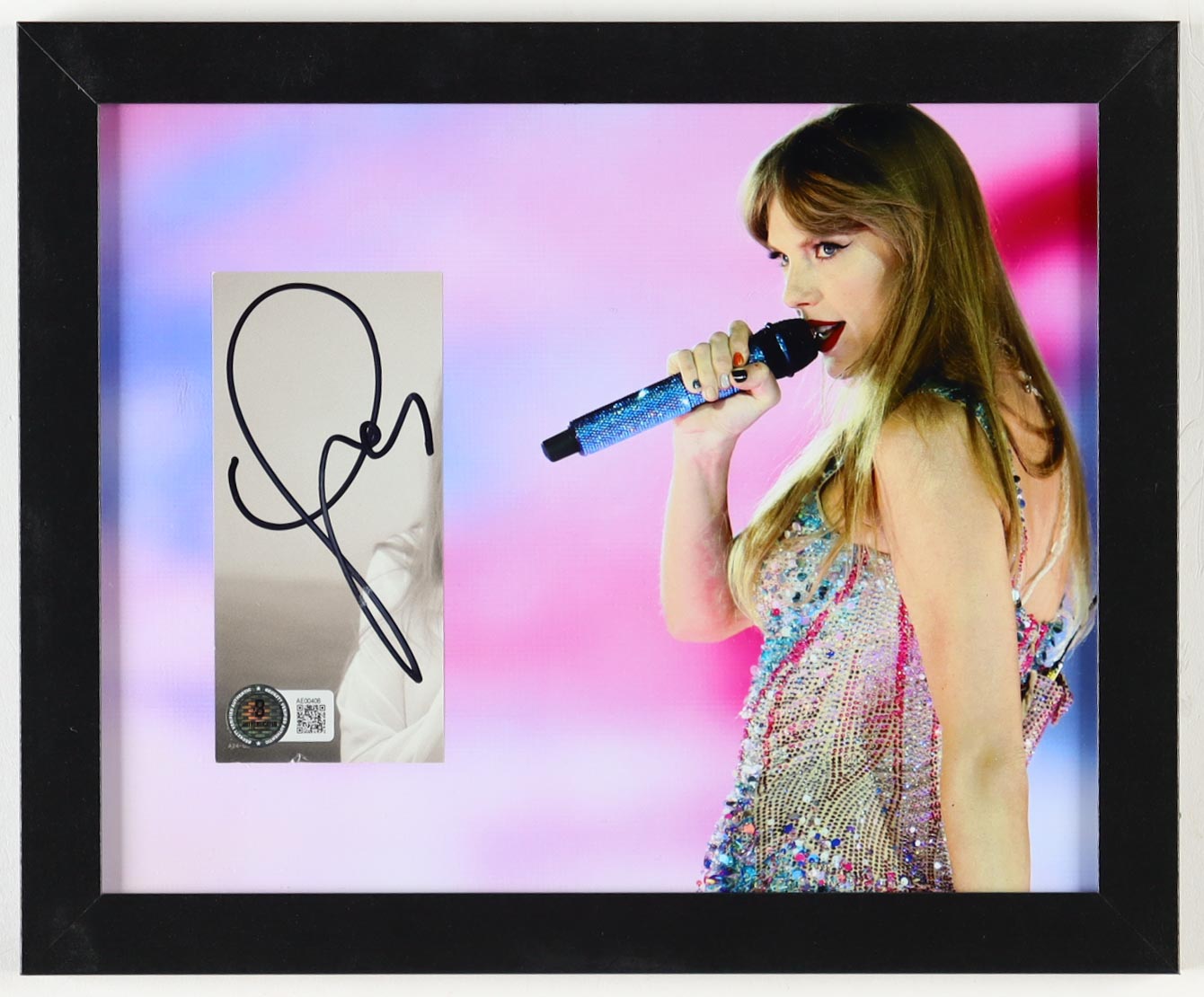 Taylor Swift Signed "The Eras Tour" Custom Framed Cut Display (Beckett) at PristineAuction.com Taylor Swift Signed "The Eras Tour" Custom Framed Cut Display (Beckett) at PristineAuction.com