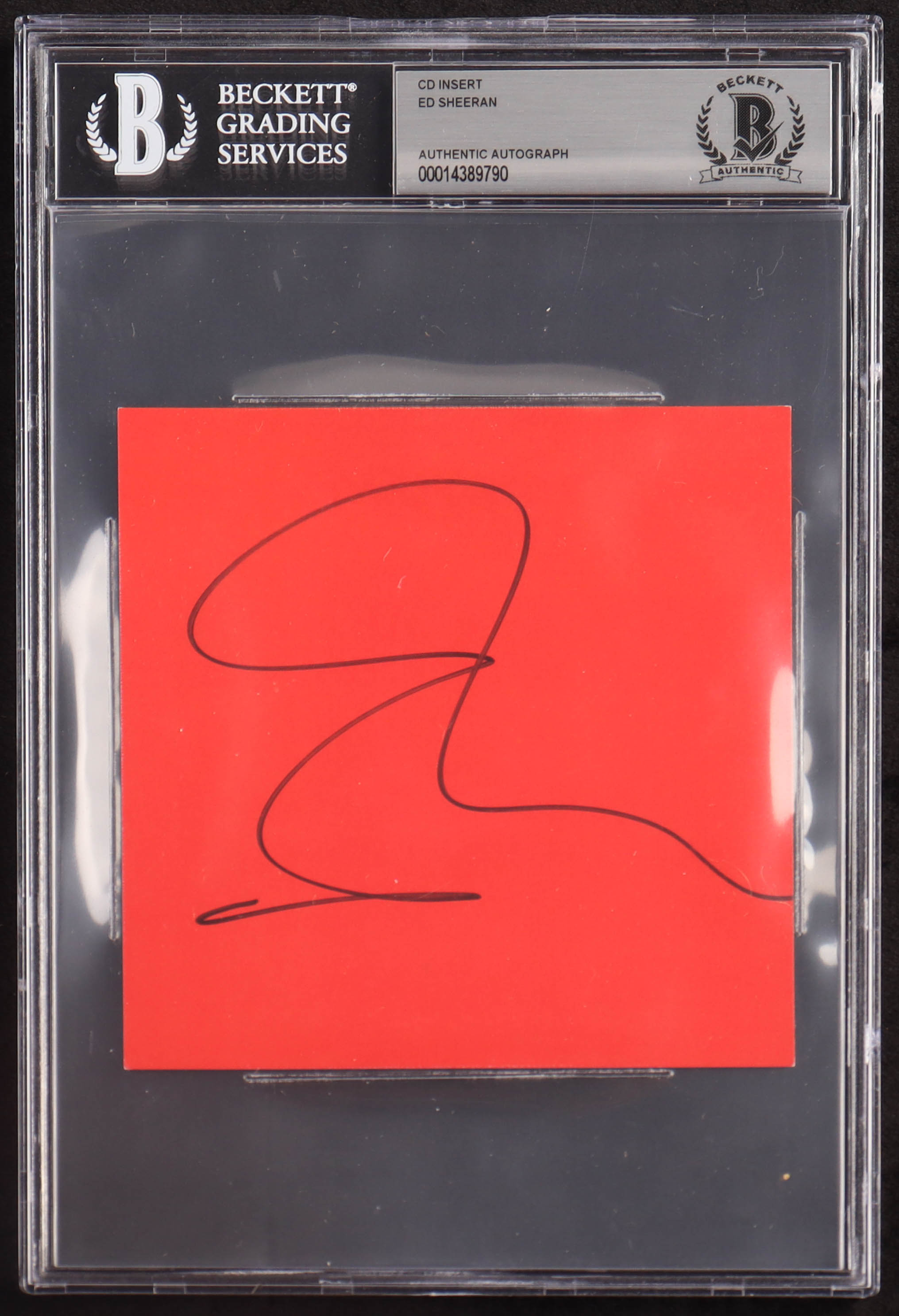 Ed Sheeran Signed CD Insert (BGS) at PristineAuction.com Ed Sheeran Signed CD Insert (BGS) at PristineAuction.com