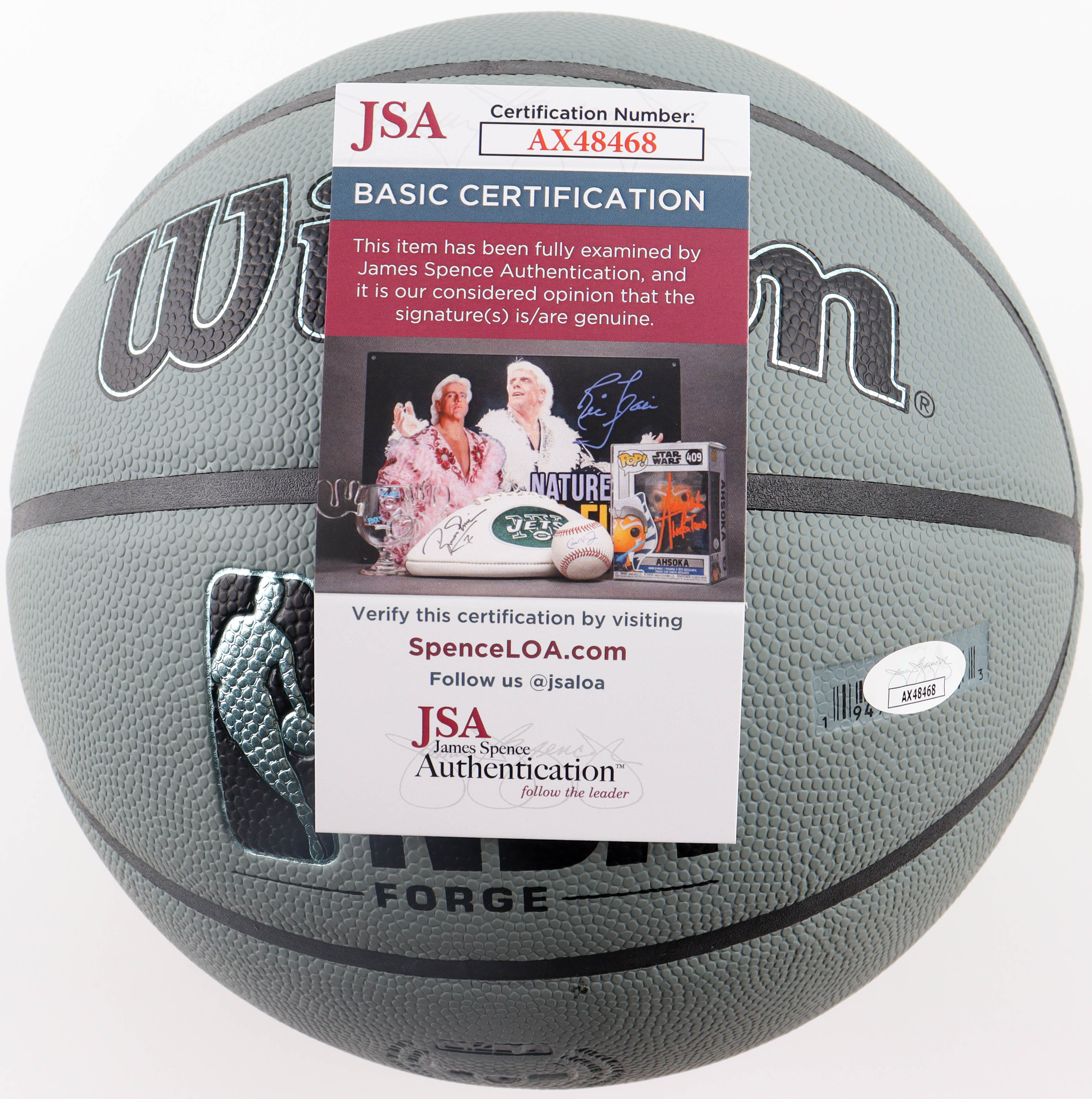 Bronny James Signed NBA Basketball (JSA) at PristineAuction.com Bronny James Signed NBA Basketball (JSA) at PristineAuction.com