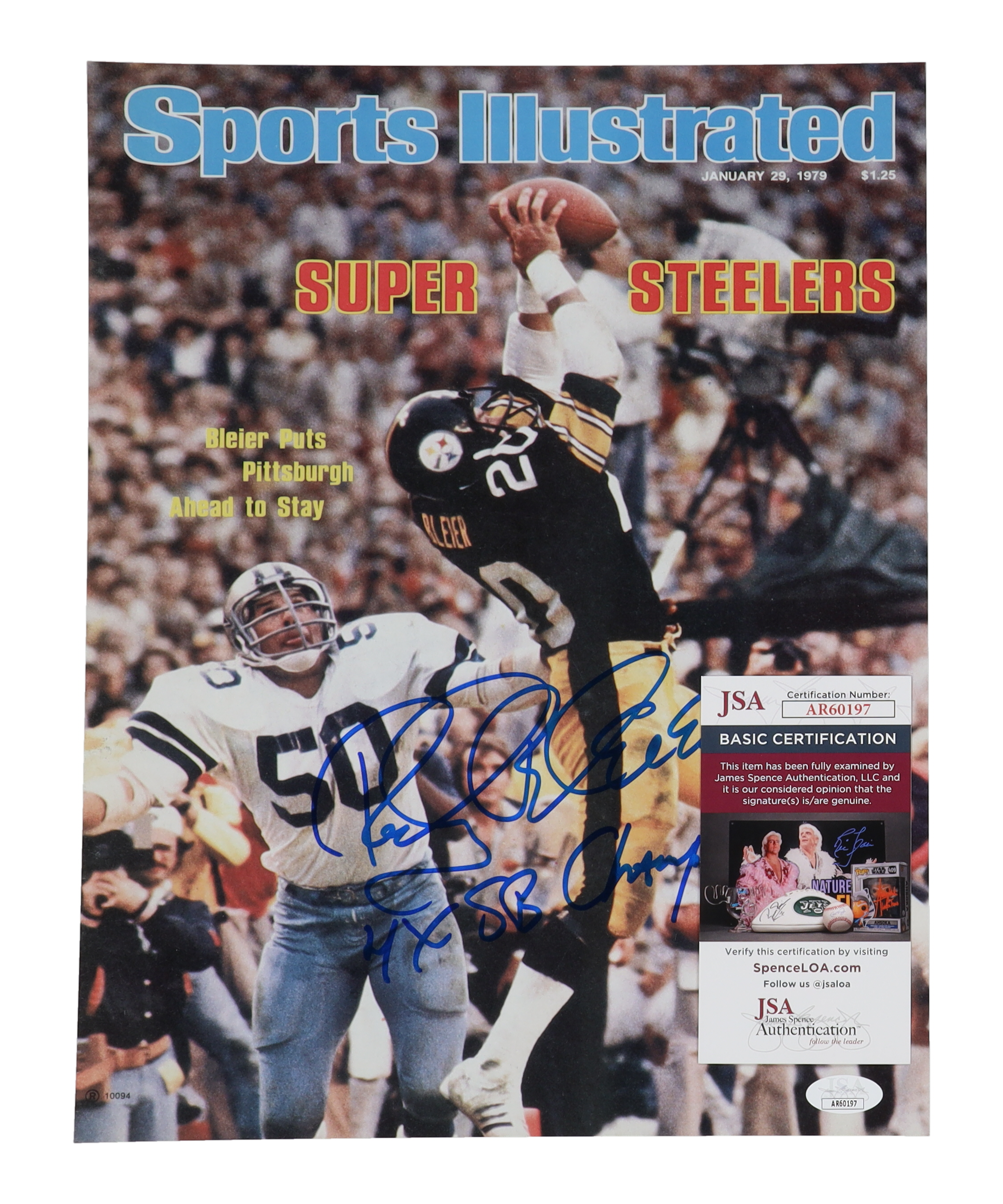 Rocky Bleier Signed Steelers 11x14 Photo Inscribed "4x SB Champ" (JSA) at PristineAuction.com Rocky Bleier Signed Steelers 11x14 Photo Inscribed "4x SB Champ" (JSA) at PristineAuction.com