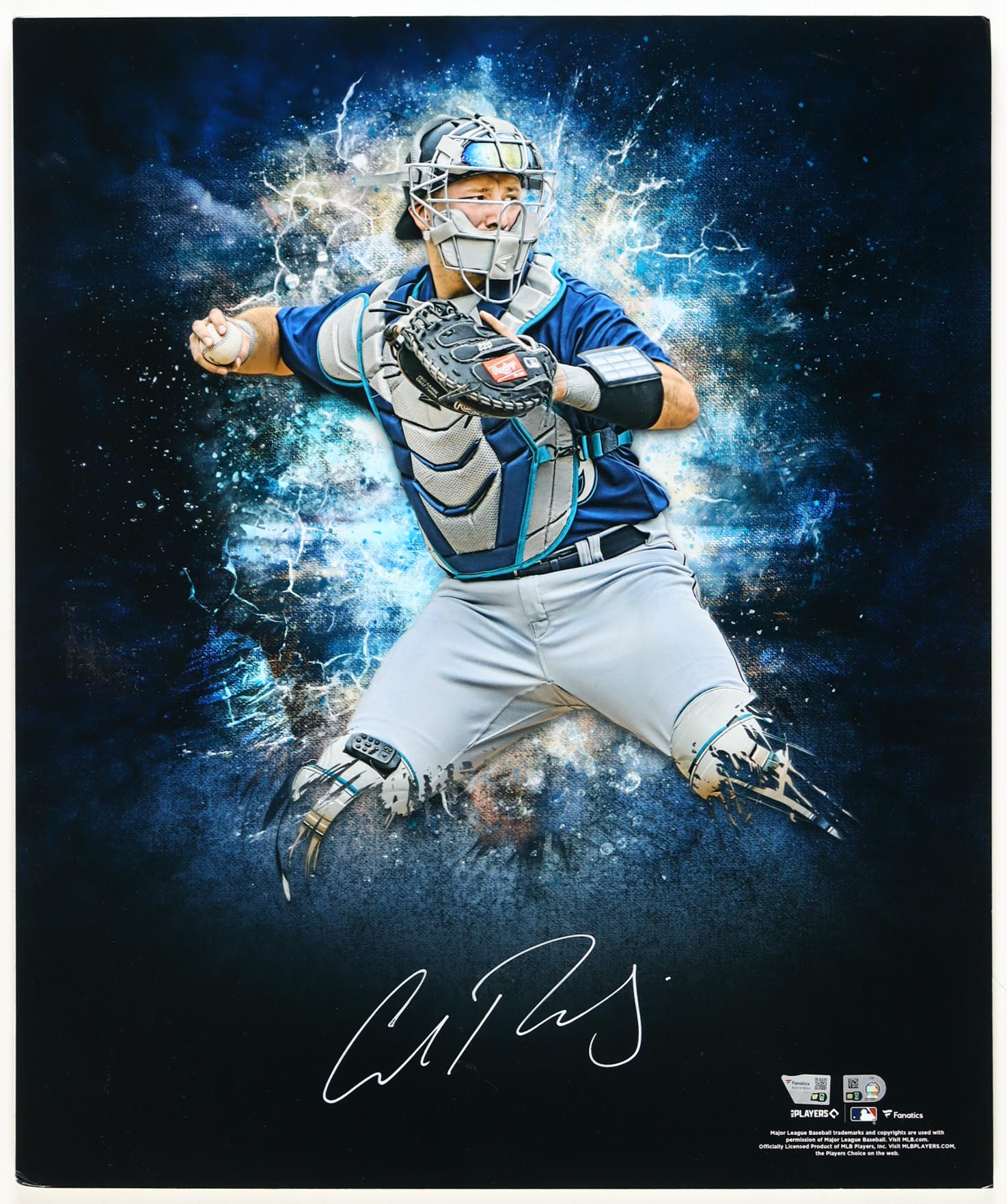 Cal Raleigh Signed Mariners 20x24 Photo on Foam Board (MLB & Fanatics ...