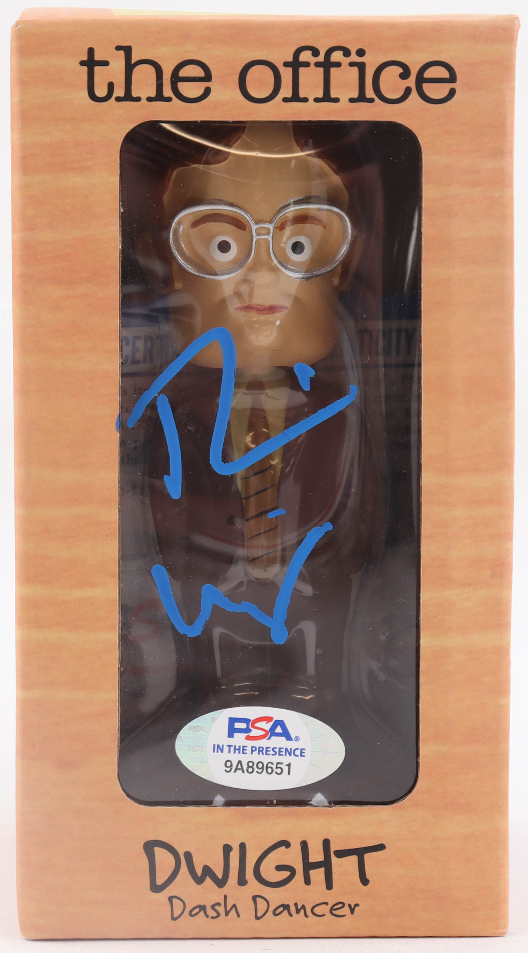 Rainn Wilson Signed "The Office" Dash Dancer Dwight Schrute Bobblehead Figure (PSA) at PristineAuction.com Rainn Wilson Signed "The Office" Dash Dancer Dwight Schrute Bobblehead Figure (PSA) at PristineAuction.com