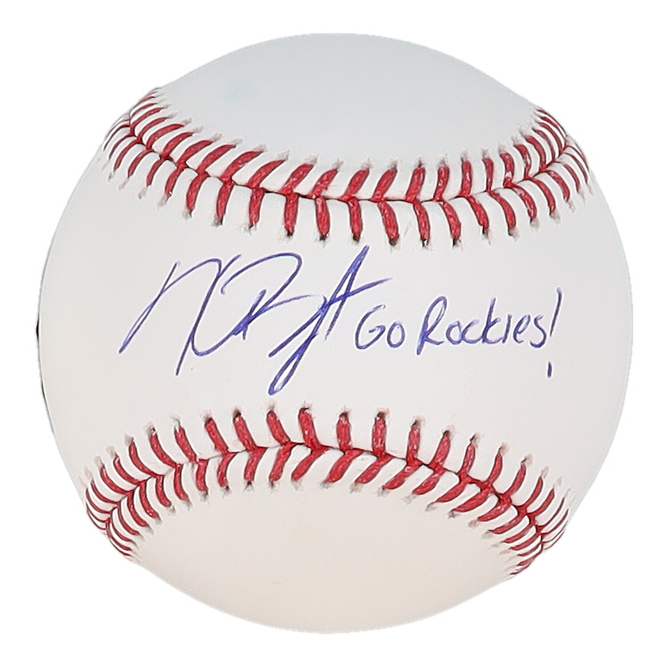Kris Bryant Signed OML Baseball Inscribed "Go Rockies!" (MLB & Fanatics) at PristineAuction.com Kris Bryant Signed OML Baseball Inscribed "Go Rockies!" (MLB & Fanatics) at PristineAuction.com
