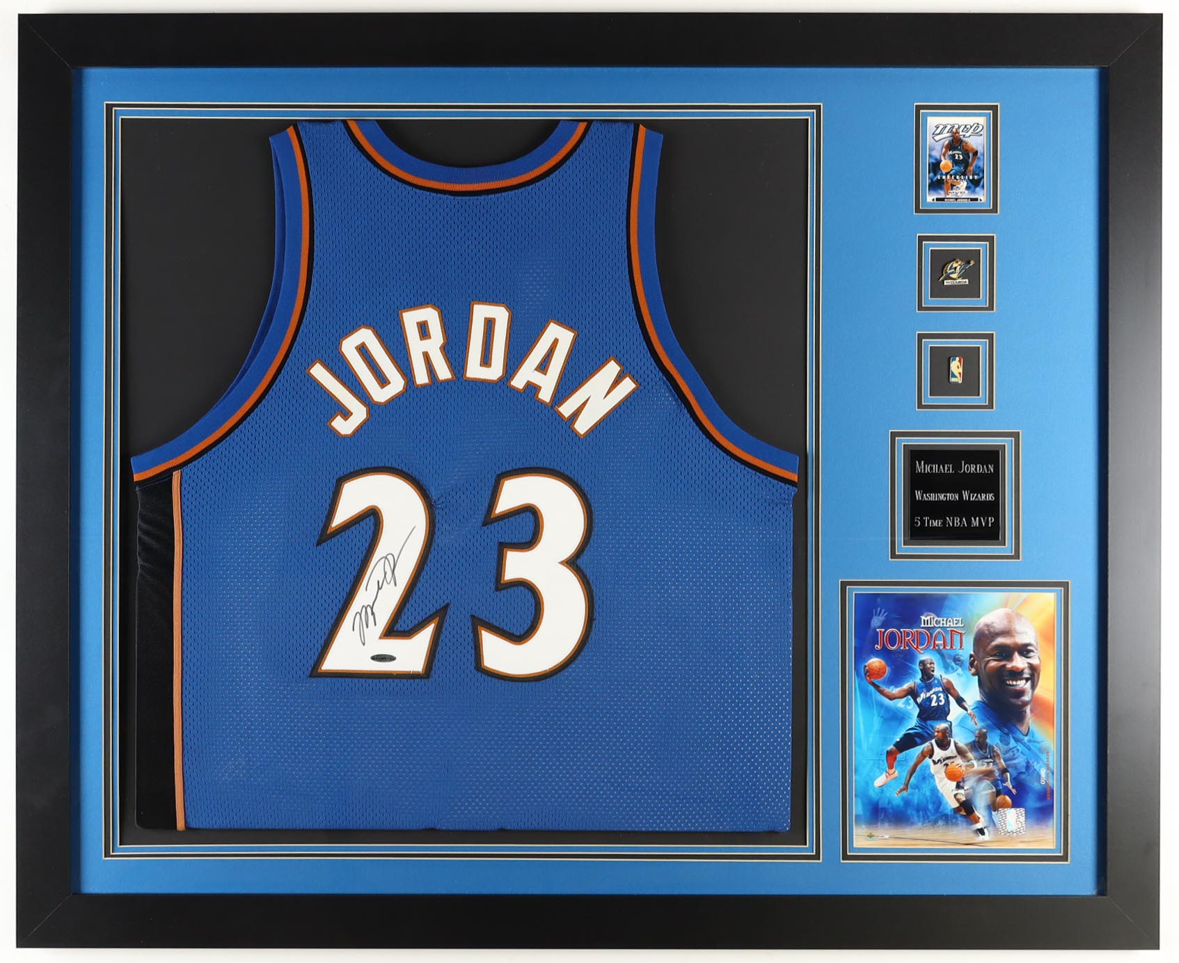 Michael Jordan Signed Wizards Custom Framed Jersey Display (UDA & Beckett) at PristineAuction.com Michael Jordan Signed Wizards Custom Framed Jersey Display (UDA & Beckett) at PristineAuction.com