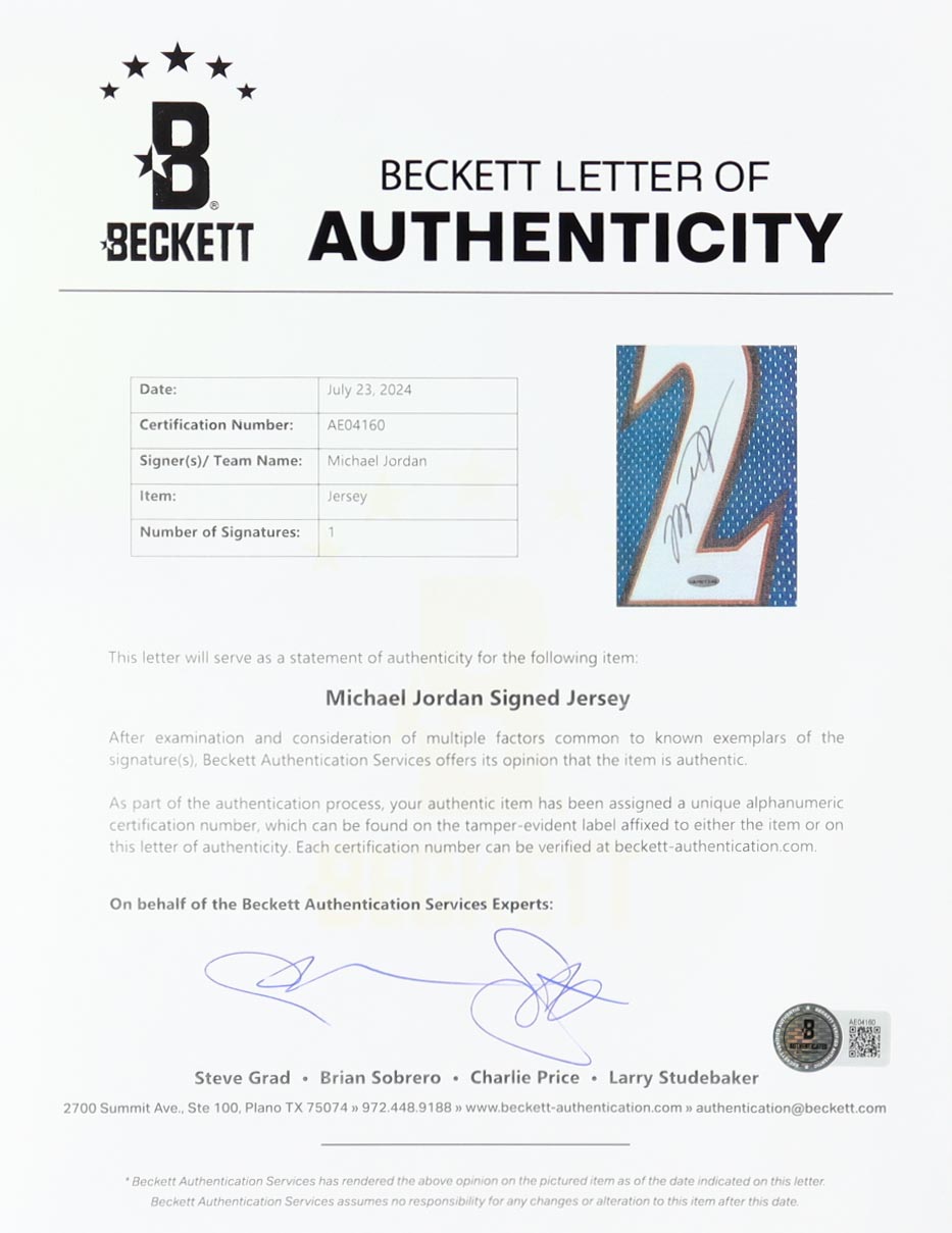 Michael Jordan Signed Wizards Custom Framed Jersey Display (UDA & Beckett) at PristineAuction.com Michael Jordan Signed Wizards Custom Framed Jersey Display (UDA & Beckett) at PristineAuction.com