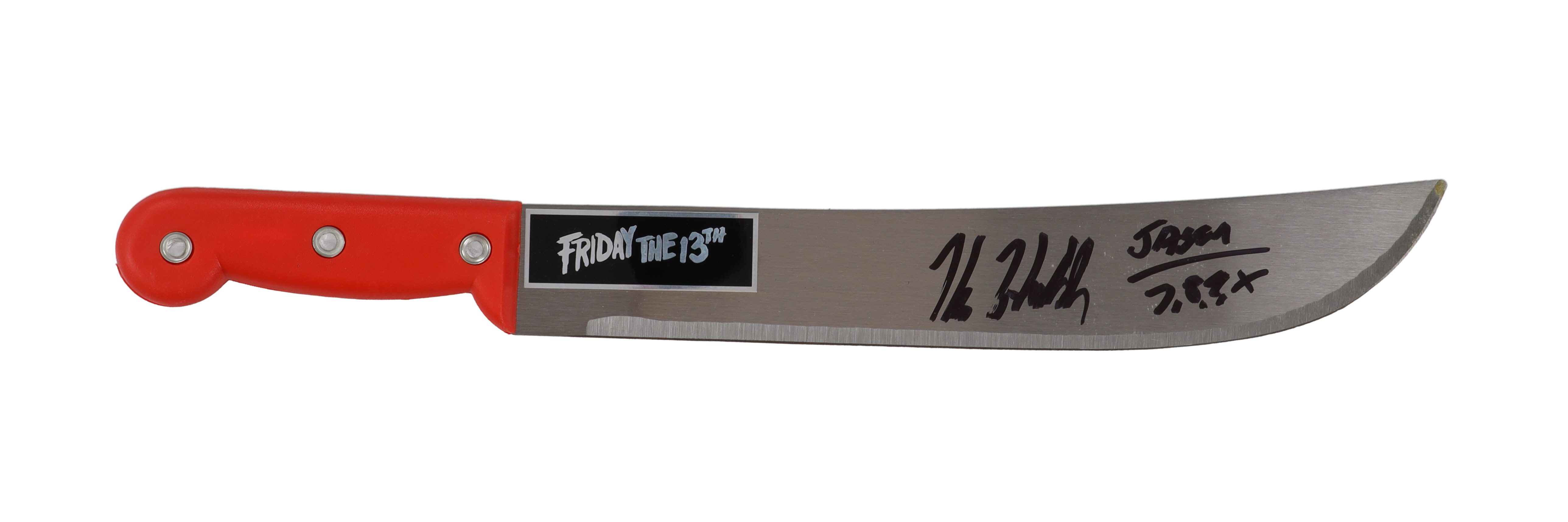 Kane Hodder Signed "Friday the 13th" 18" Steel Machete Inscribed "Jason 7,8,9,X" (Legends) at PristineAuction.com Kane Hodder Signed "Friday the 13th" 18" Steel Machete Inscribed "Jason 7,8,9,X" (Legends) at PristineAuction.com