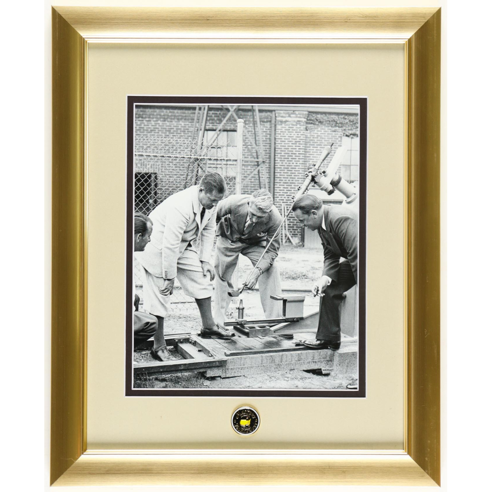 Bobby Jones & "Iron Byron Machine" Custom Framed Photo Display With