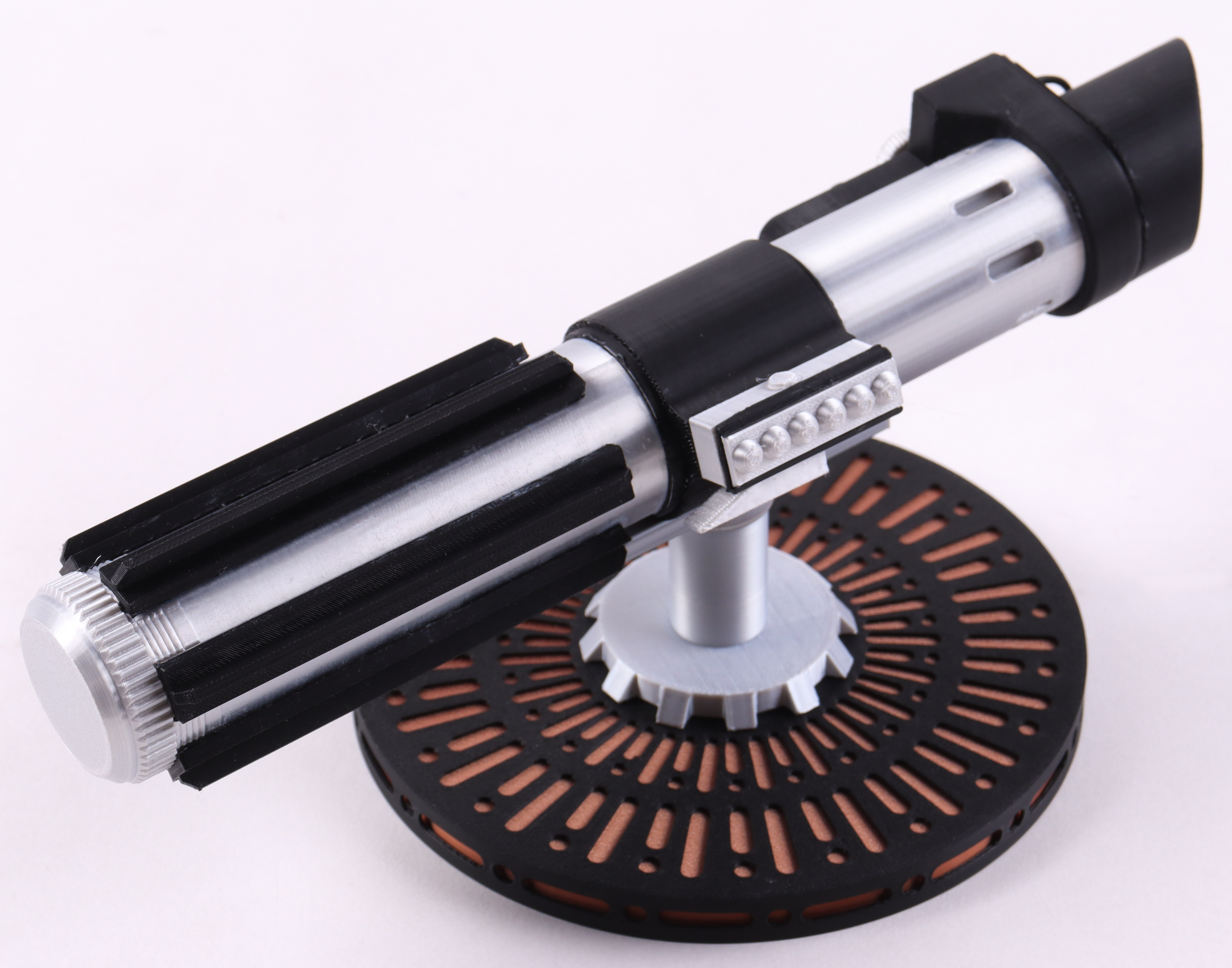 Darth Vader "Star Wars" Lightsaber Full Size Prop Replica with Display Stand at PristineAuction.com Darth Vader "Star Wars" Lightsaber Full Size Prop Replica with Display Stand at PristineAuction.com