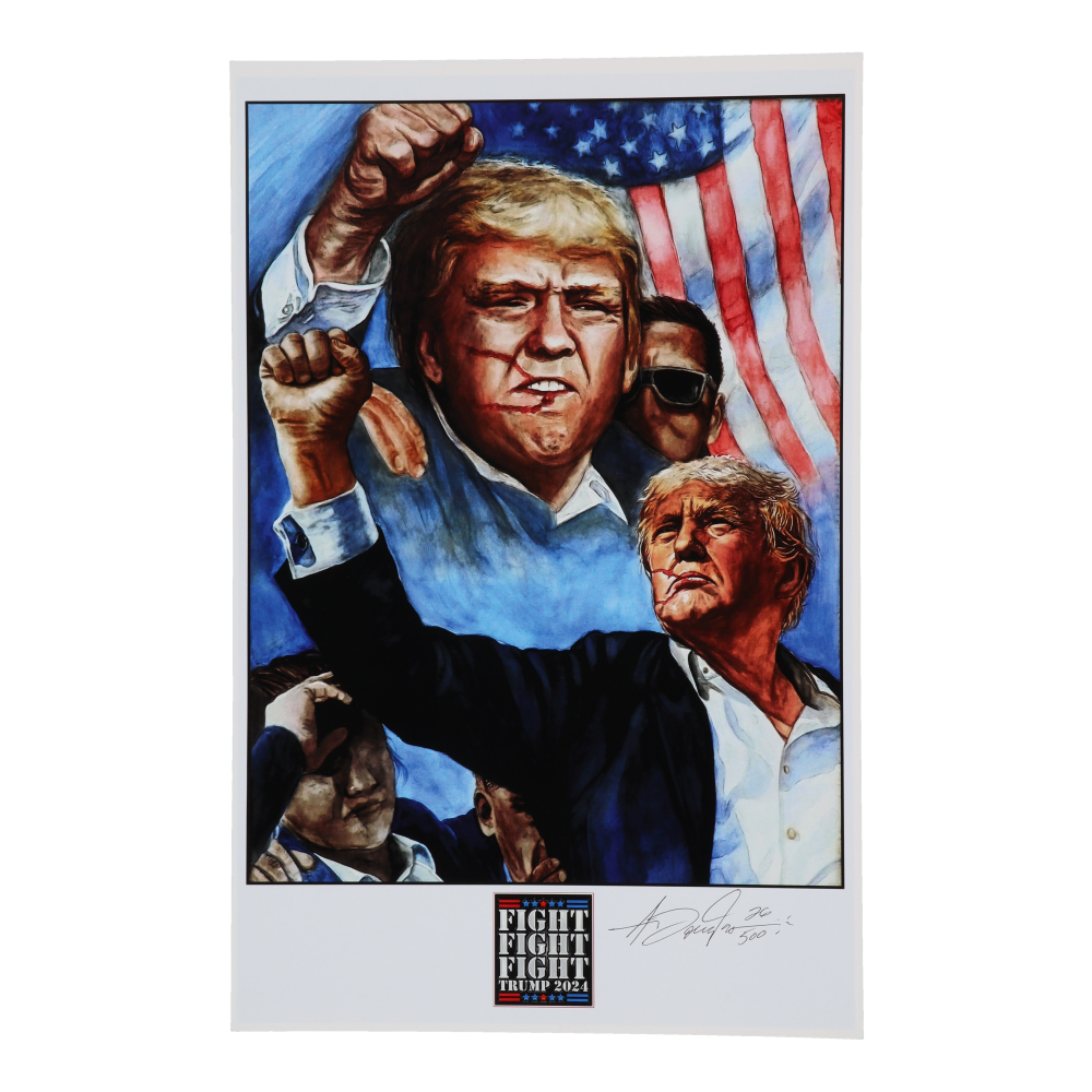 Anthony Douglas Signed LE "Donald Trump" 11x17 Lithograph (PA LOA) at PristineAuction.com
