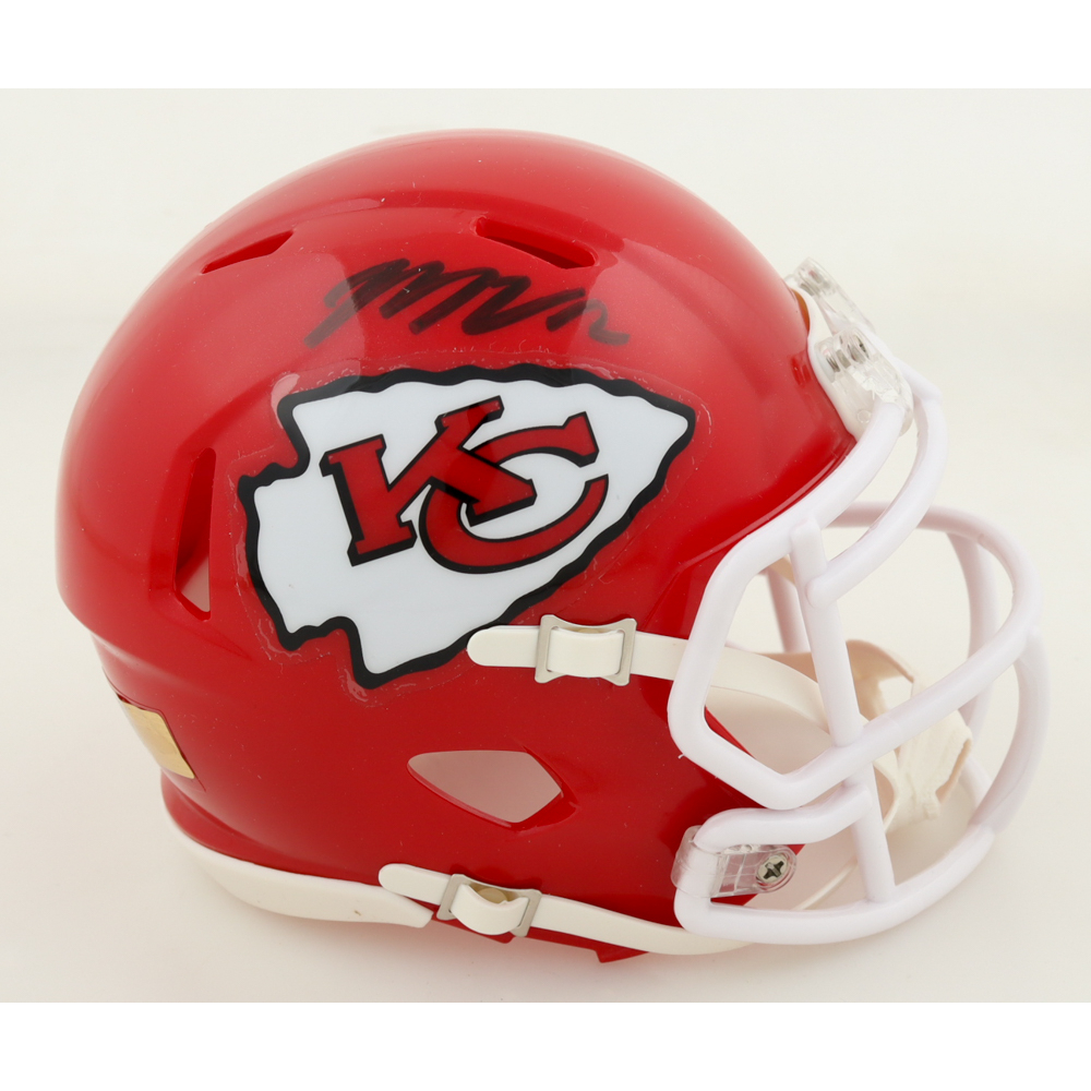 Marquez ValdesScantling Signed Chiefs Speed Mini Helmet (JSA
