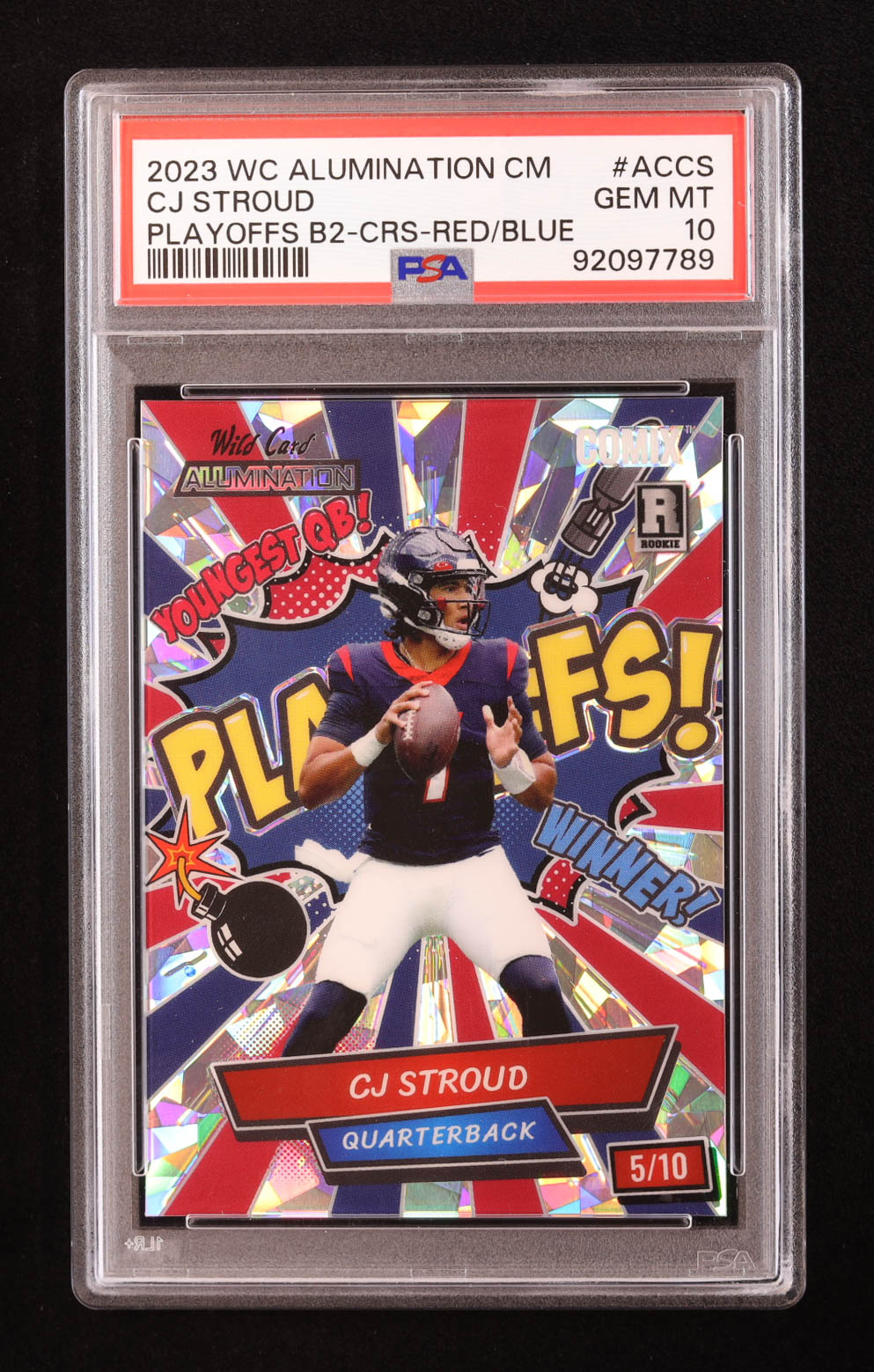 CJ Stroud 2023 Wild Card Alumination Comix Ice #ACCS RC #5/10 (PSA 10) at PristineAuction.com CJ Stroud 2023 Wild Card Alumination Comix Ice #ACCS RC #5/10 (PSA 10) at PristineAuction.com