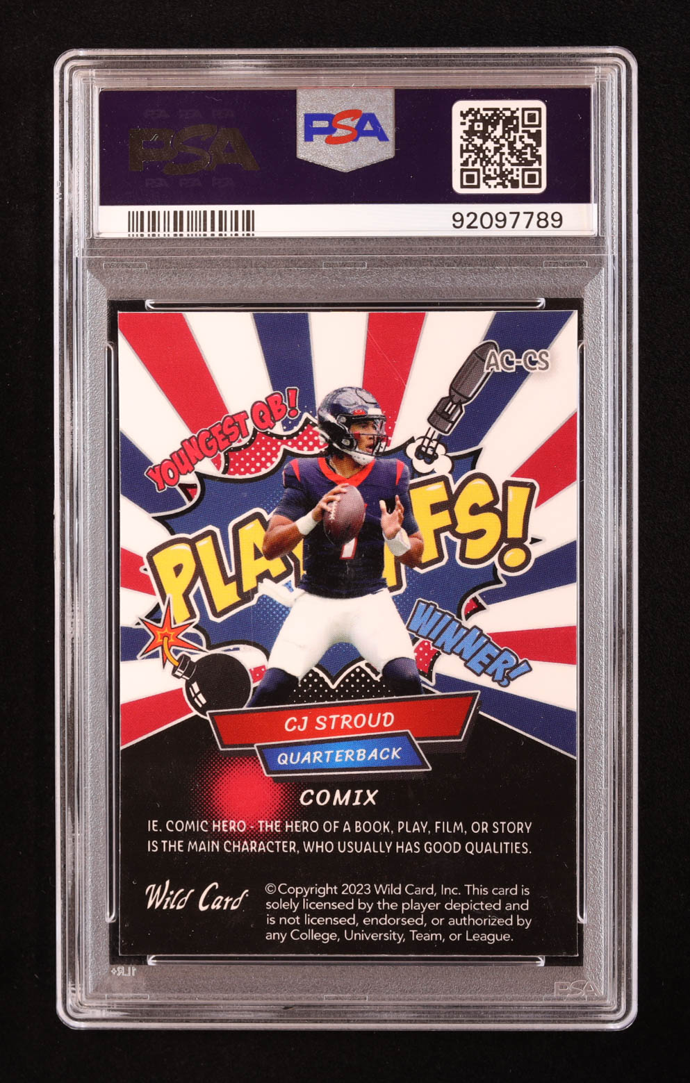 CJ Stroud 2023 Wild Card Alumination Comix Ice #ACCS RC #5/10 (PSA 10) at PristineAuction.com CJ Stroud 2023 Wild Card Alumination Comix Ice #ACCS RC #5/10 (PSA 10) at PristineAuction.com