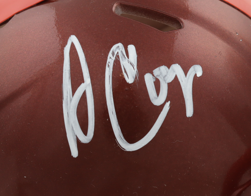 Amari Cooper Signed Browns Flash Alternate Speed Mini Helmet (Beckett) at PristineAuction.com Amari Cooper Signed Browns Flash Alternate Speed Mini Helmet (Beckett) at PristineAuction.com
