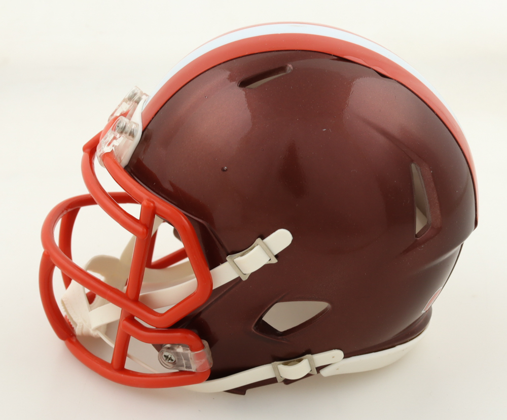 Amari Cooper Signed Browns Flash Alternate Speed Mini Helmet (Beckett) at PristineAuction.com Amari Cooper Signed Browns Flash Alternate Speed Mini Helmet (Beckett) at PristineAuction.com