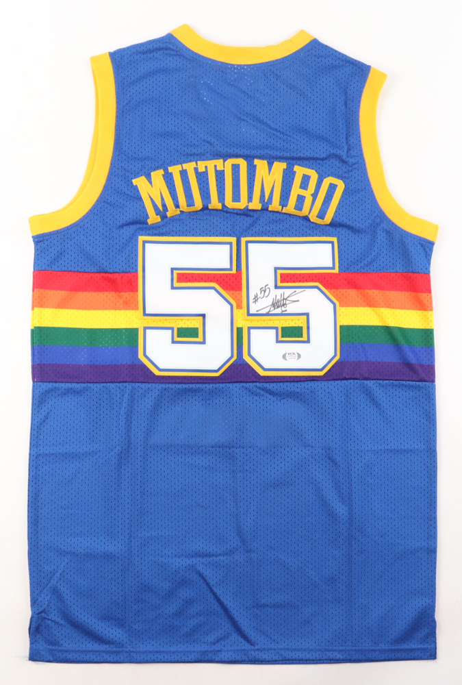 Dikembe Mutombo Signed Jersey (PSA) at PristineAuction.com Dikembe Mutombo Signed Jersey (PSA) at PristineAuction.com