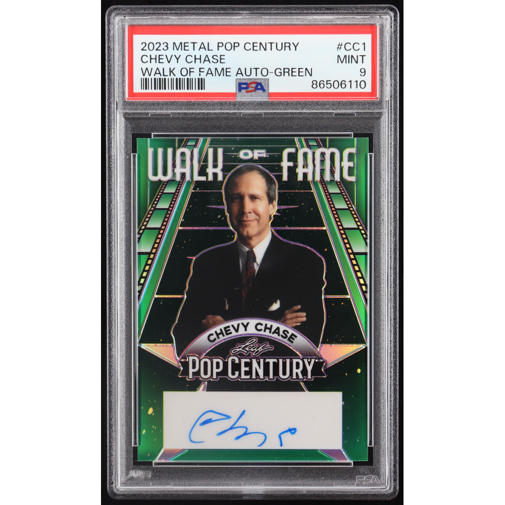 Chevy Chase 2023 Leaf Pop Century Metal Walk of Fame Autographs