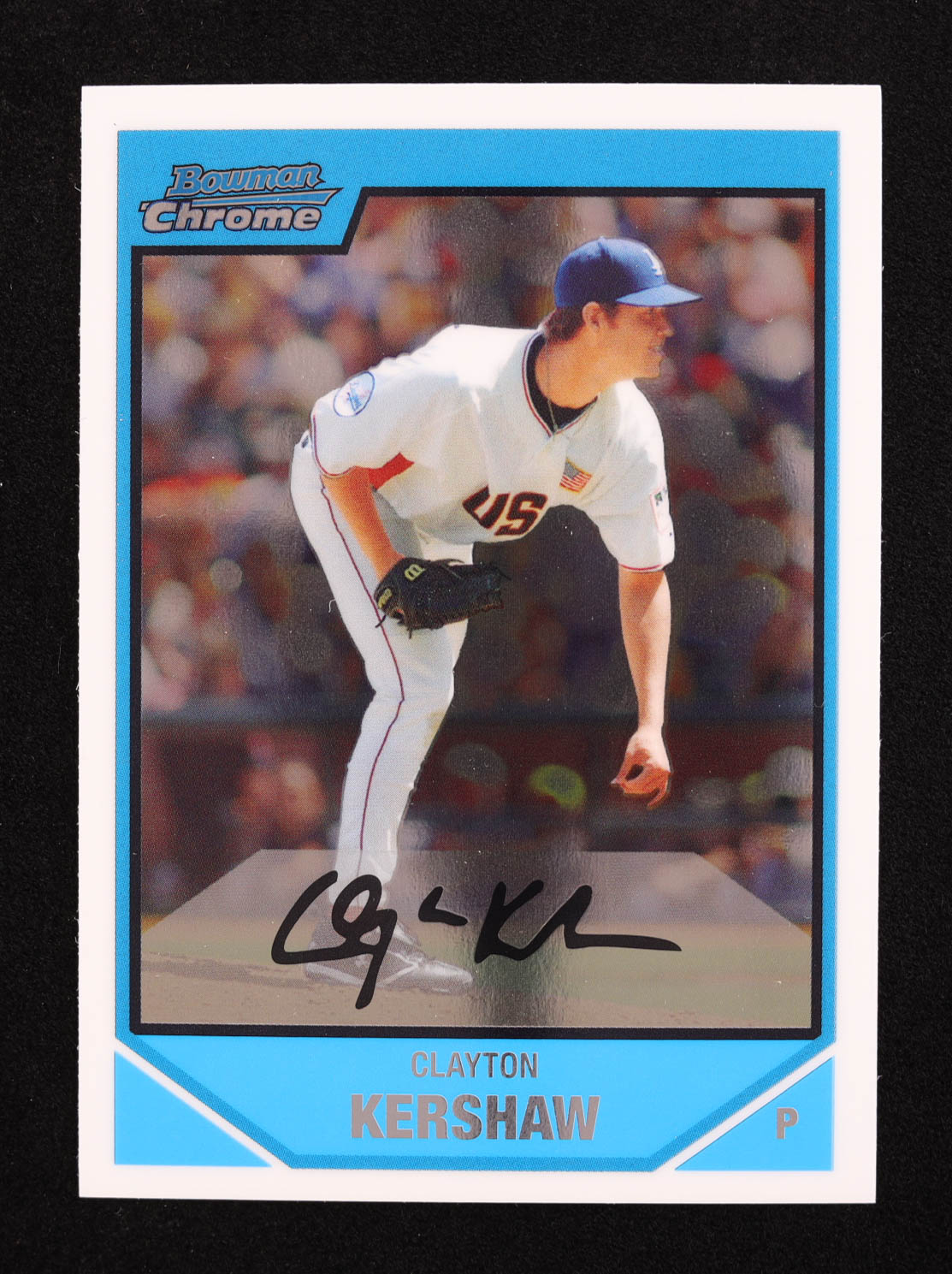 Clayton Kershaw 2007 Bowman Chrome Draft Future's Game Prospects #BDPP77 RC at PristineAuction.com Clayton Kershaw 2007 Bowman Chrome Draft Future's Game Prospects #BDPP77 RC at PristineAuction.com