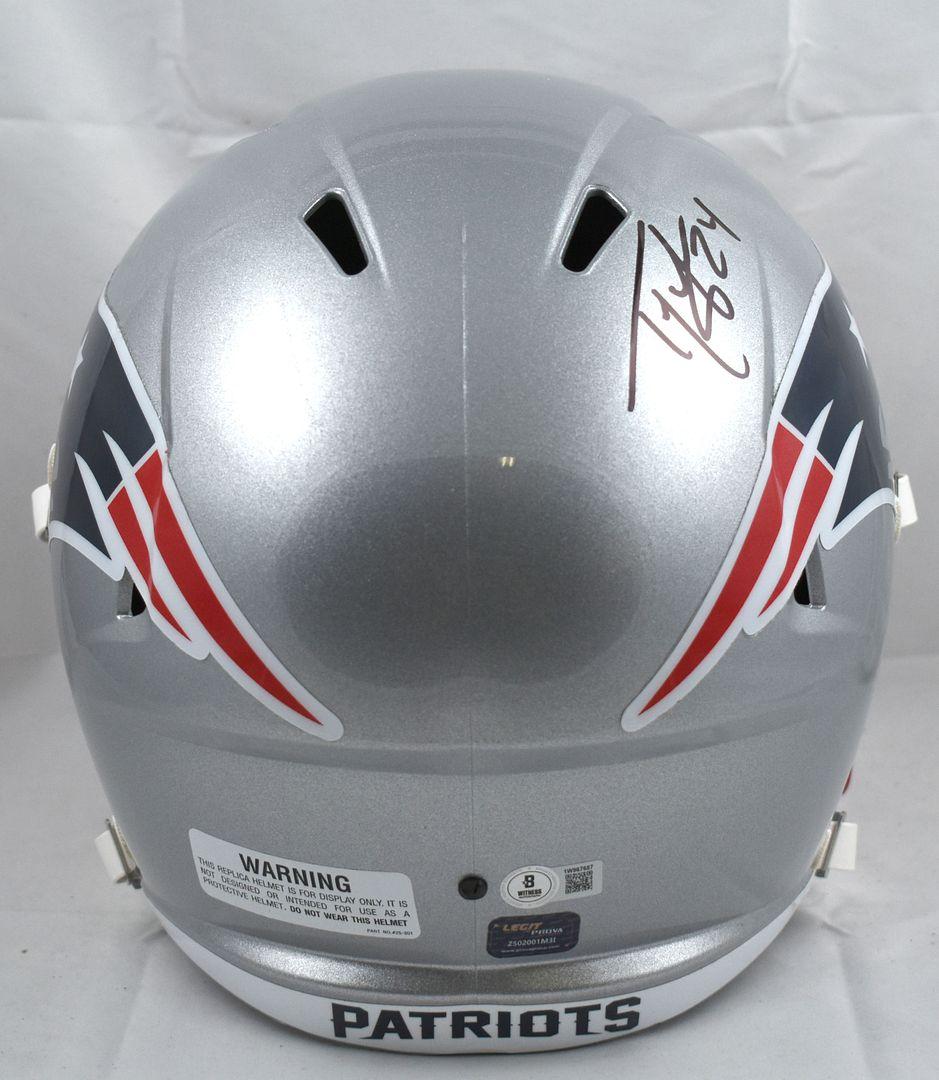 Ty Law Signed Patriots Full-Size Speed Helmet (Beckett) at PristineAuction.com Ty Law Signed Patriots Full-Size Speed Helmet (Beckett) at PristineAuction.com